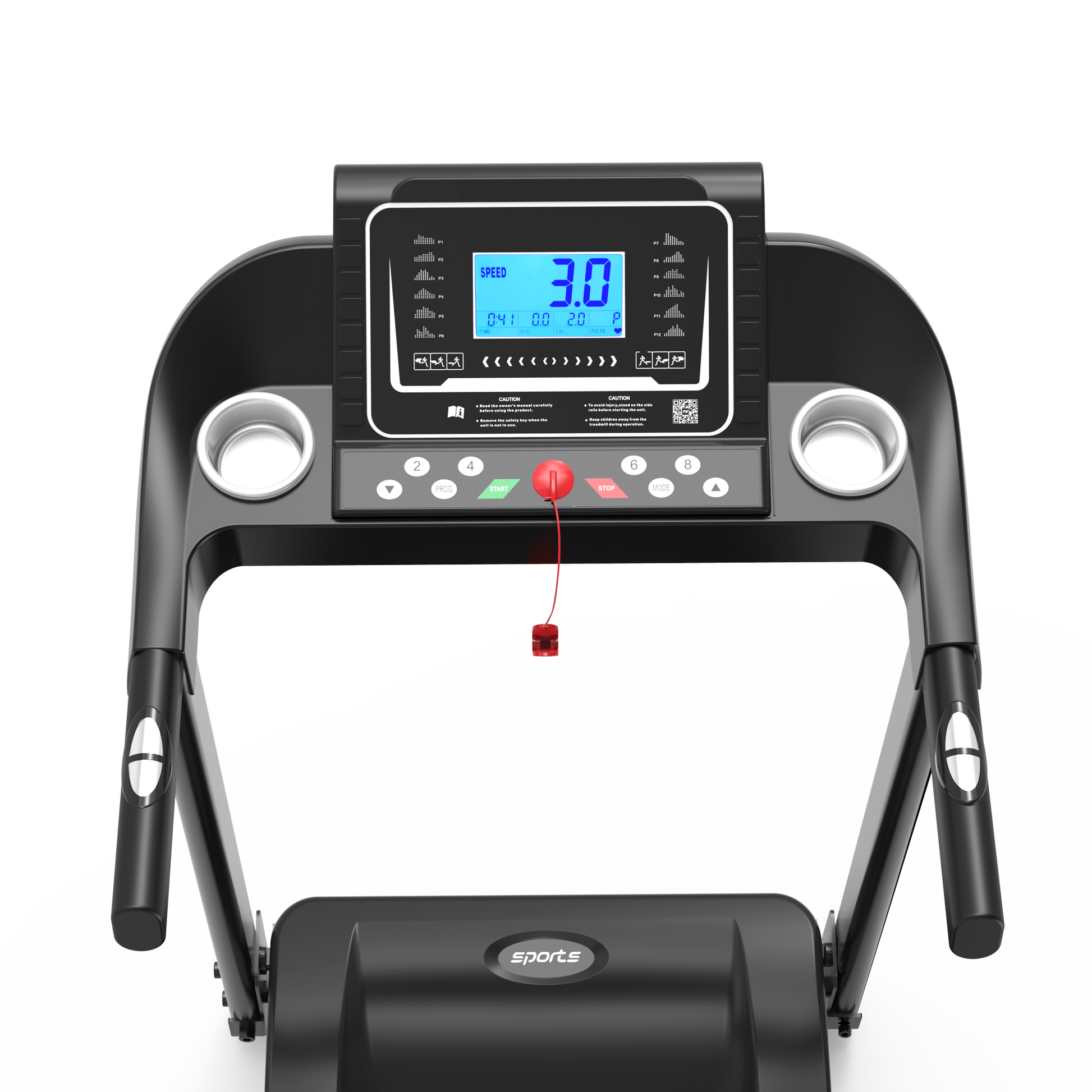 Fitshow App Home Foldable Treadmill with Incline, Folding Treadmill for Home Workout, Electric Walking Running Treadmill Machine 5' LCD Screen 250 LB Capacity Bluetooth Music
