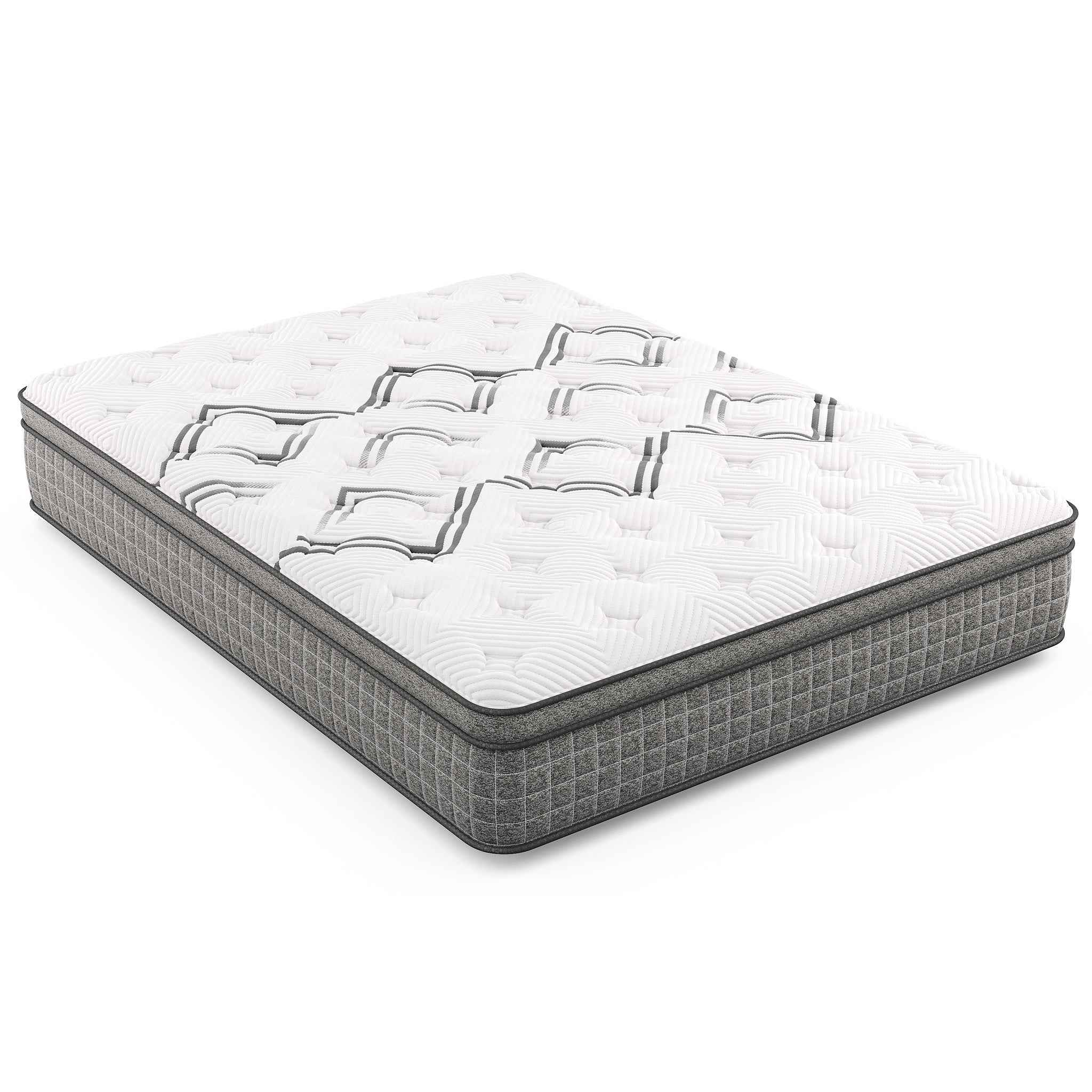 Diamond Soto cooling Copper conforming Hybrid with luxurious Euro-Top 12.5' - Medium Feel (Full), Greenguard Gold Certified, Made in the USA, White Label Ready