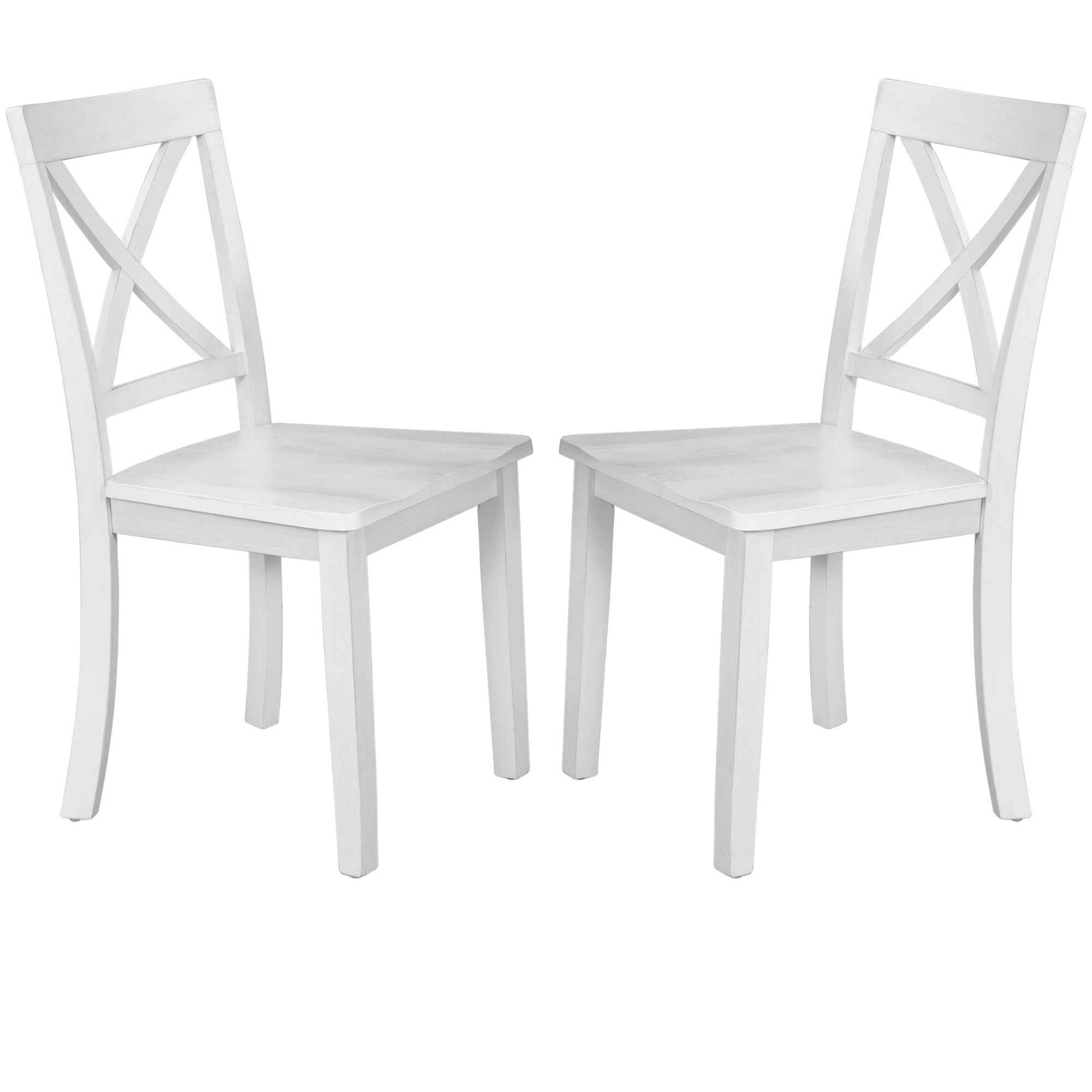 Orisfur. 5 Pieces Dining Table and Chairs Set for 4 Persons, Kitchen Room Solid Wood Table with 4 Chairs