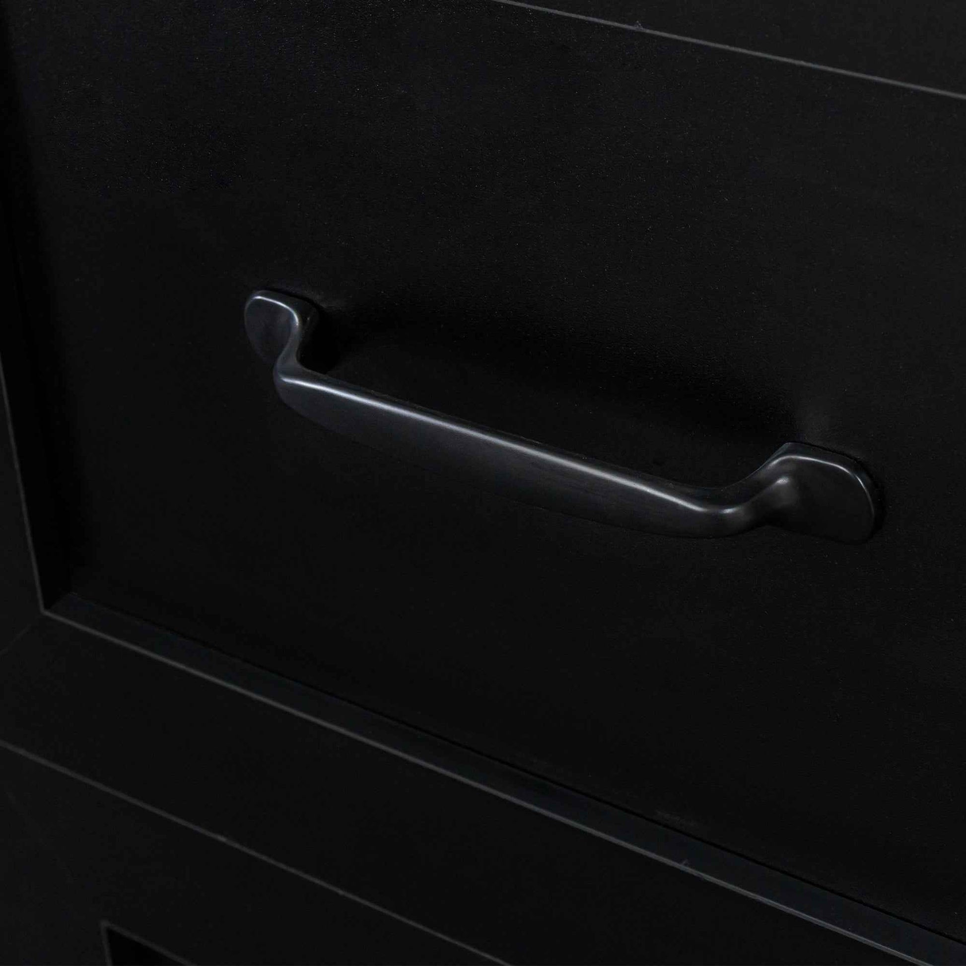 Home Office Computer Desk with Hutch, Antiqued Black finish
