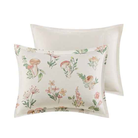 Full/Queen Mushroom Garden Comforter Set