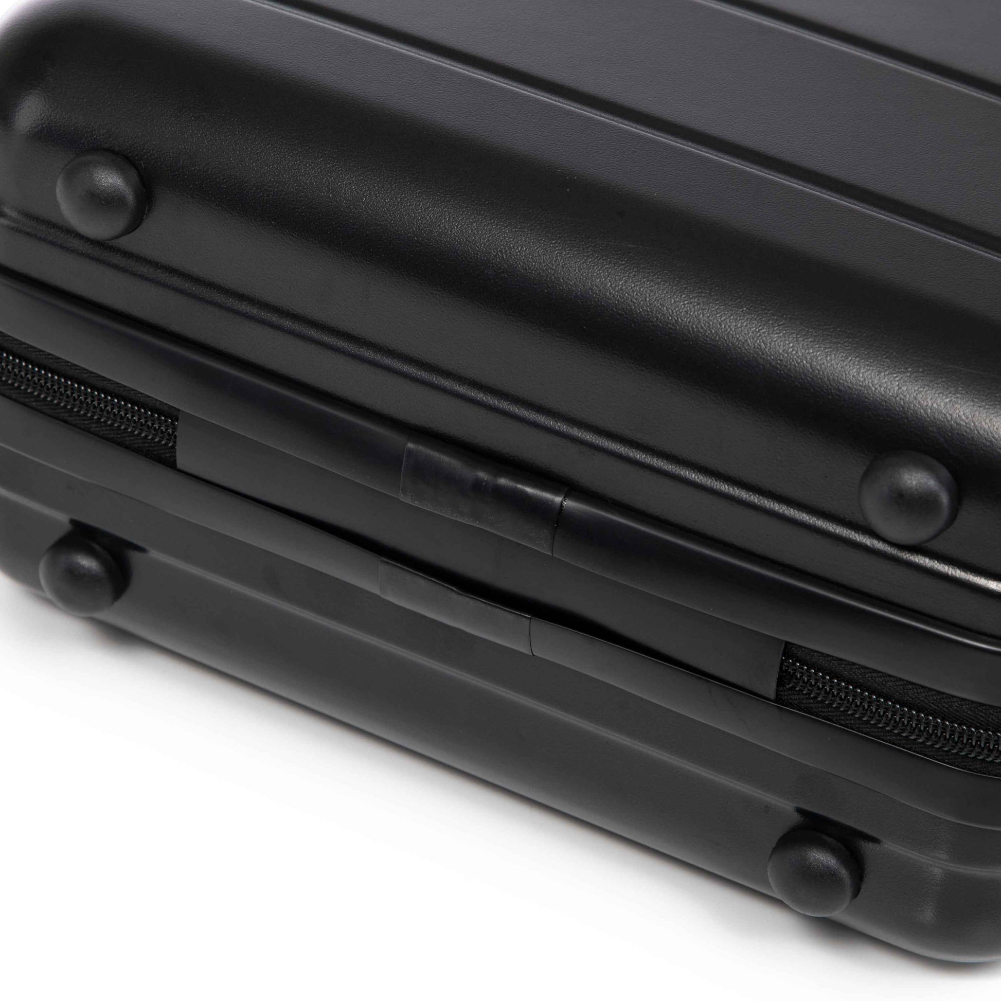 14'/20' 2 pcs/set in ABS Spinner Wheel Luggage, with Combination Lock,14' Cosmetic Case (Black)