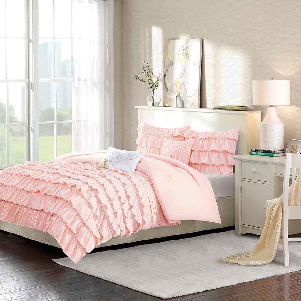 Full/Queen Ruffle Comforter Set
