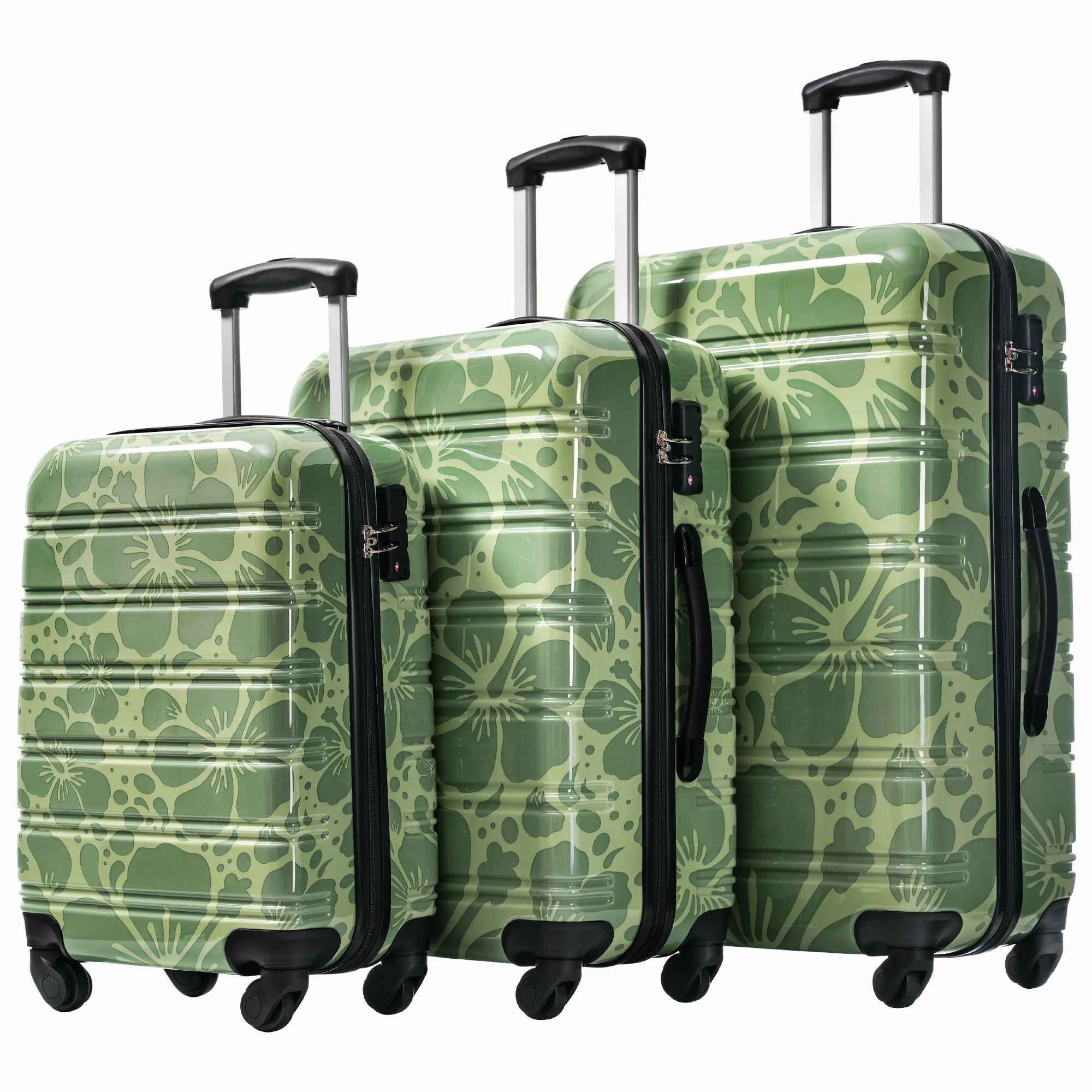 Hardshell Luggage Sets 3 pcs Spinner Suitcase with TSA Lock Lightweight-20'+24'+28' Luggages