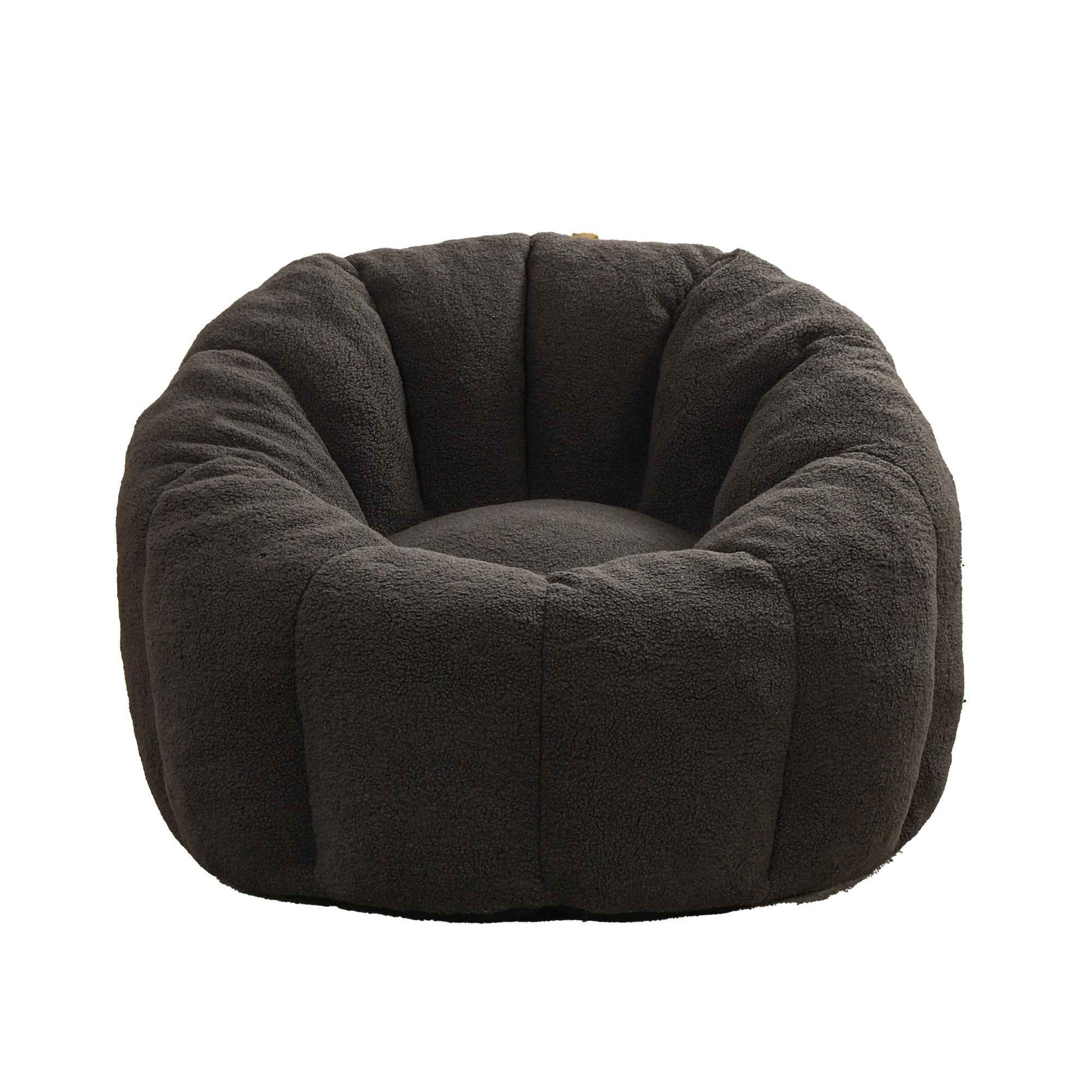 Bean Bag Chair, Bean Bag Sofa Chair with Armrests Stuffed High-Density Foam, Lazy Sofa Comfy Chairs BeanBag Chair for Adults in Living Room,Bedroom Reading