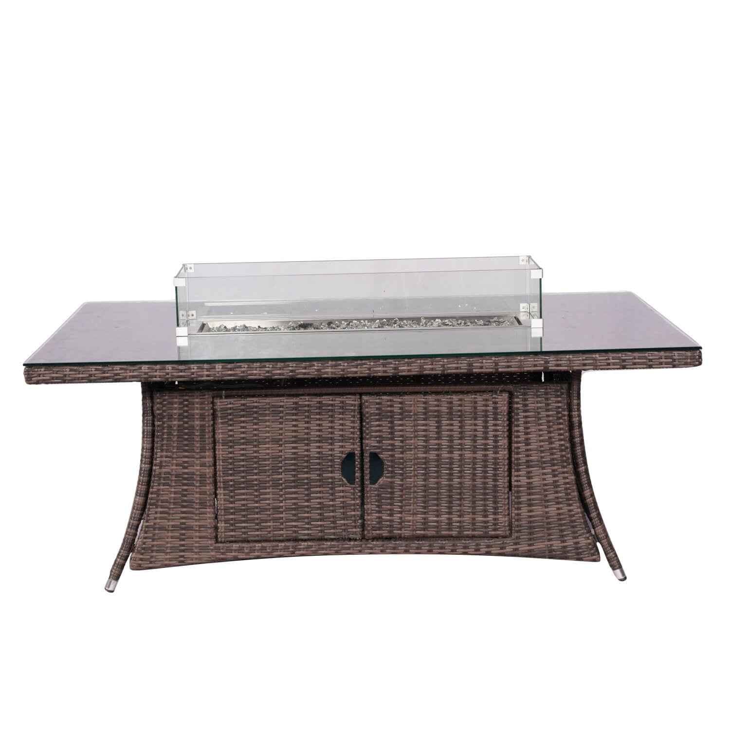 6-Seat Rectangular Fire Pit Table (PAG-1106R-T)
