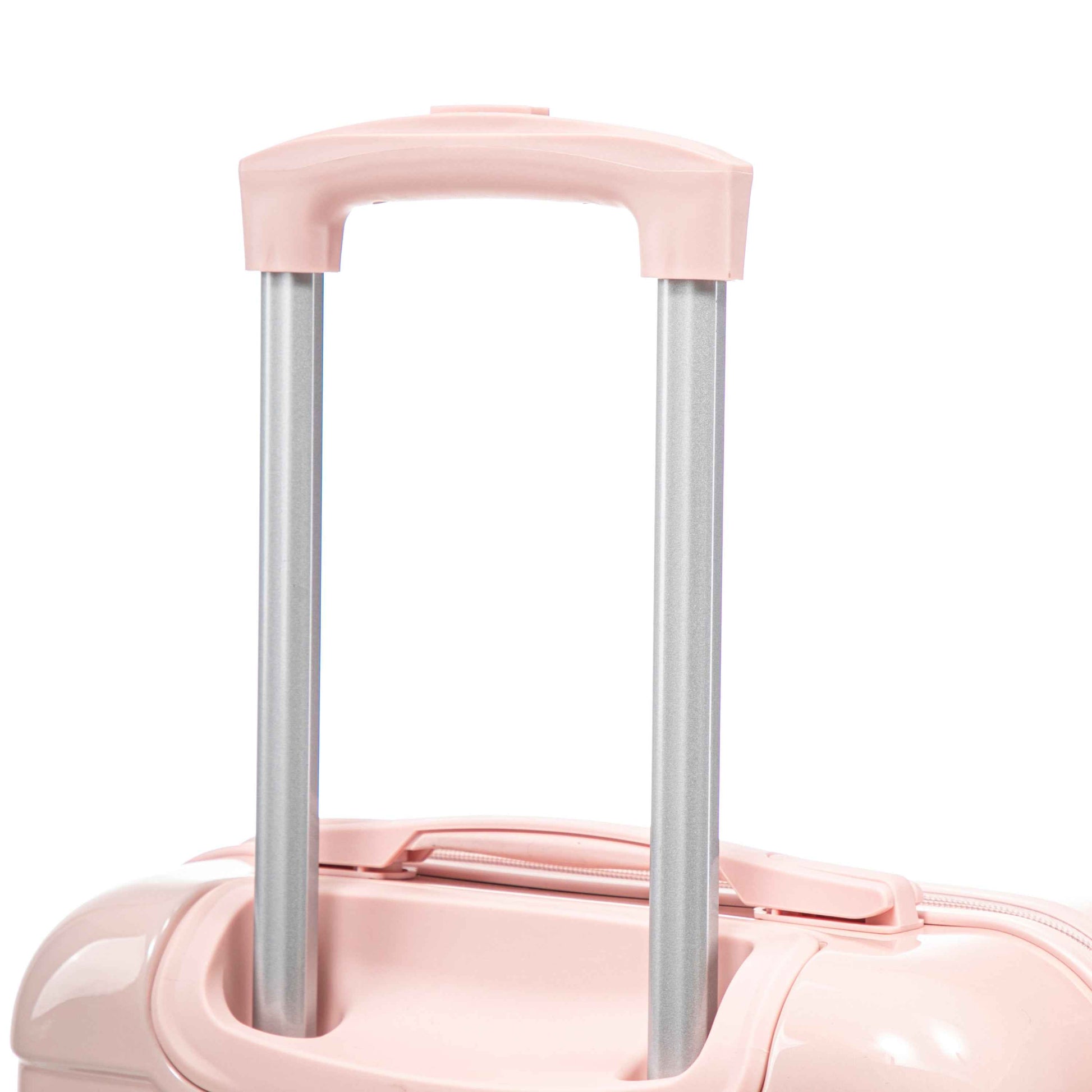 14'/20' 2 pcs/set in PC Spinner Wheel Luggage, Carry on Suitcase, With Gradient Color and Combination Lock(Blue+Pink)