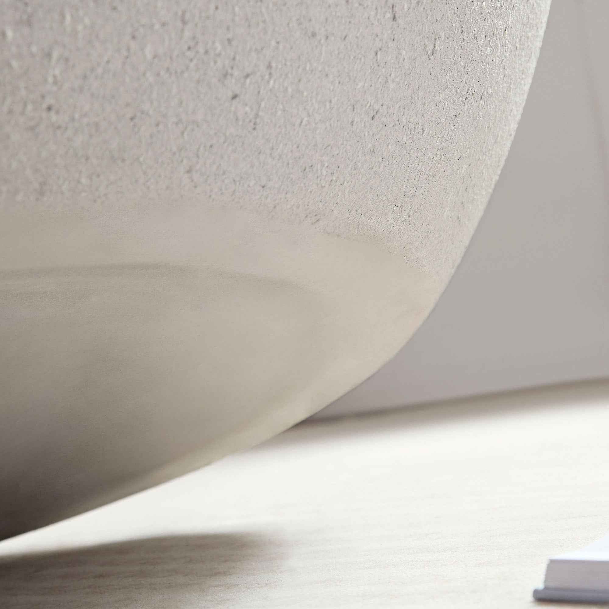 43.31''Fiberglass Elliptical Coffee Table for Living Room Vintage Table,Matte Rocks Table front of the Sofa, Irregular Center Table,No Need Assembly