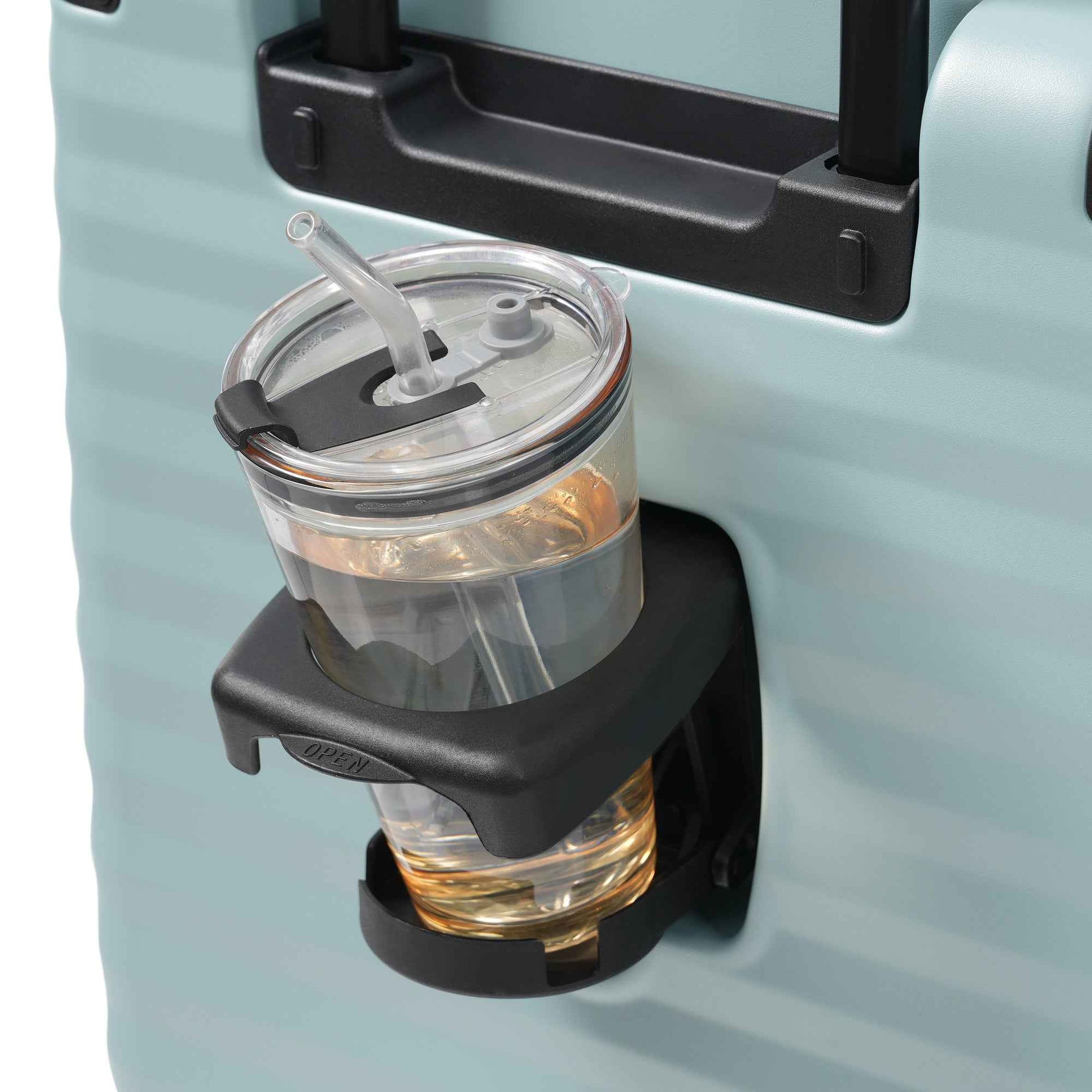 Luggage Sets 5 Piece with Front Opening , Hardside Expandable Carry on Suitcase with Spinner Wheels TSA Lock USB Port  Cup Holder Duffel Bag and Toiletry Bag