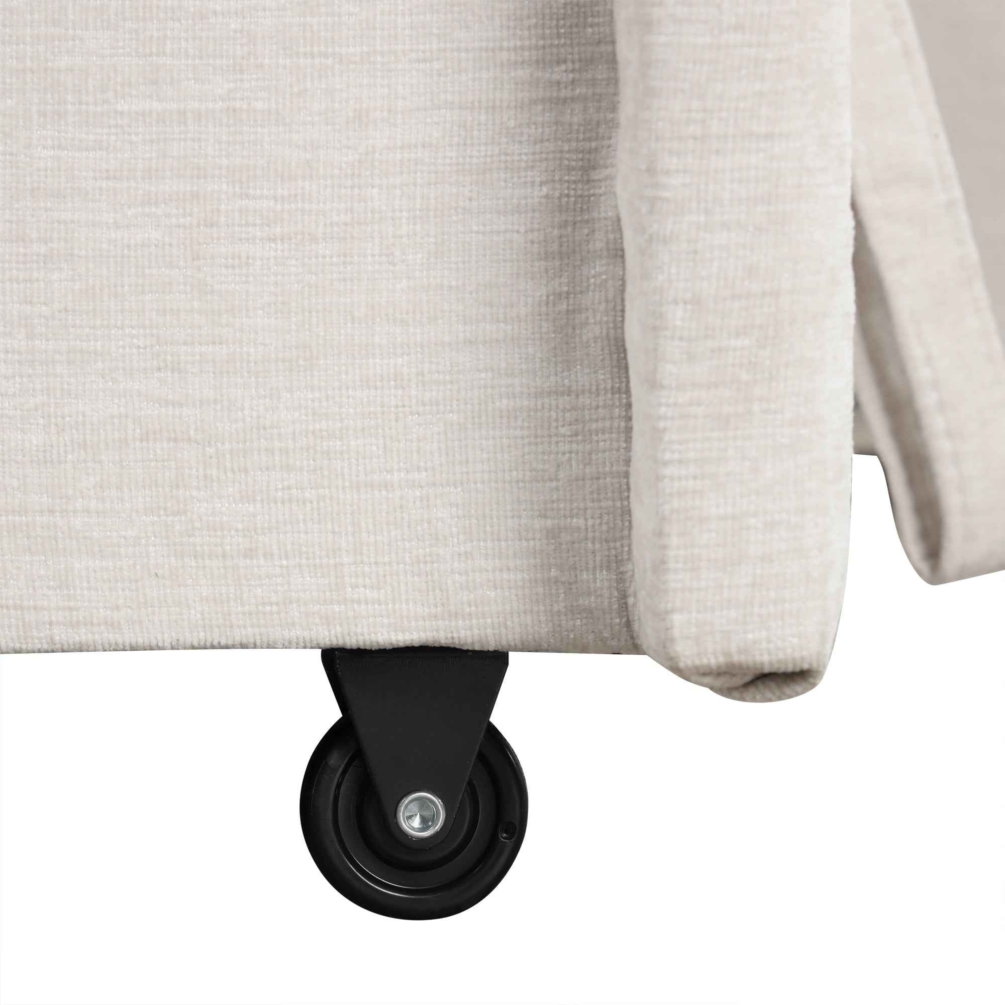 U_STYLE  L-shaped Padded Modular Sofa with Storage Space, USB Ports, and Cup Holders on the Armrests, Suitable for Living Rooms, Offices, and Apartments.