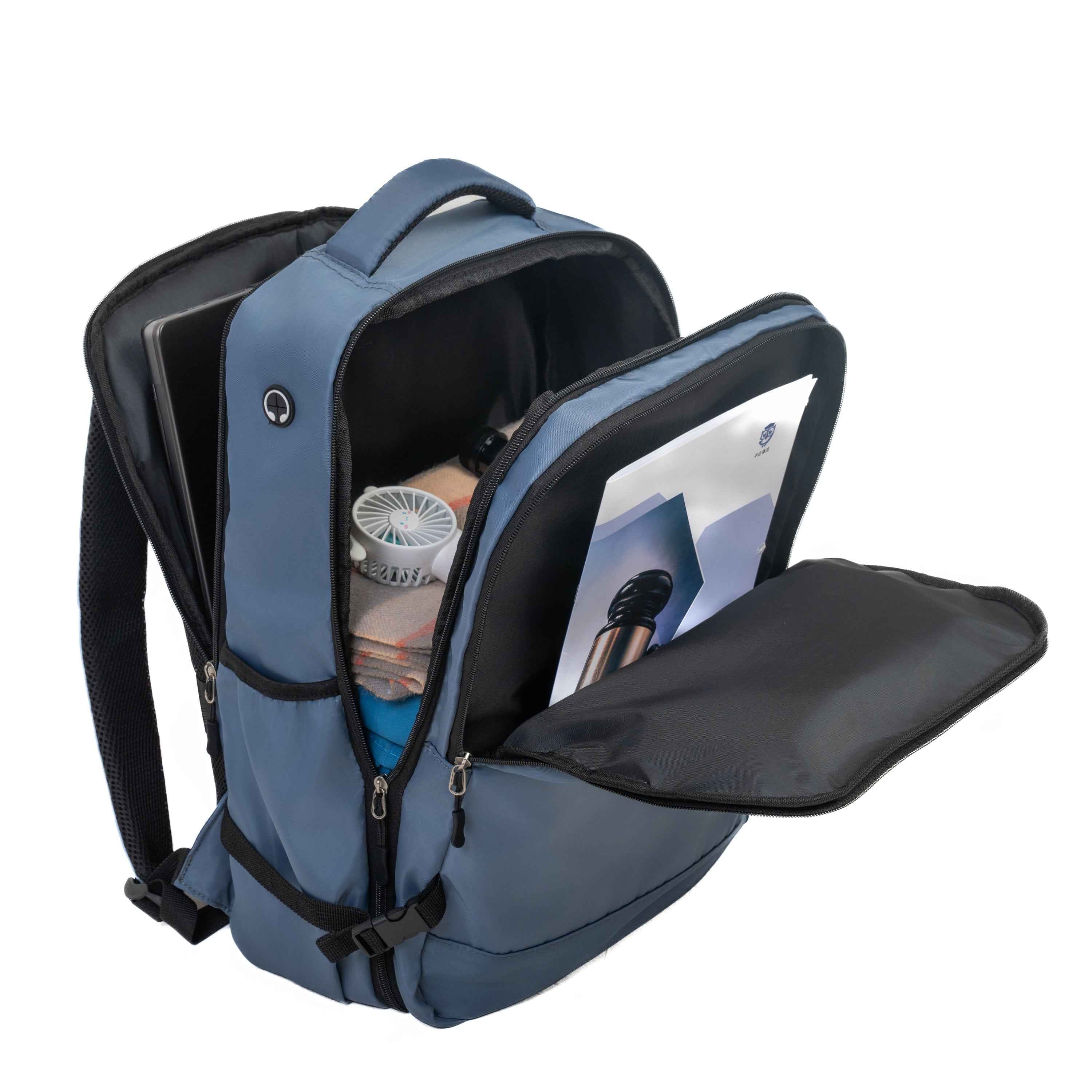 9-Piece Set (20'24'28 + a backpack, a toiletry bag, and 4 storage bags) ,ABS+PC Hardshell Carry on Luggage Set with TSA Lock Carry On Suitcase Luggage Durable Suitcase Color BLUE