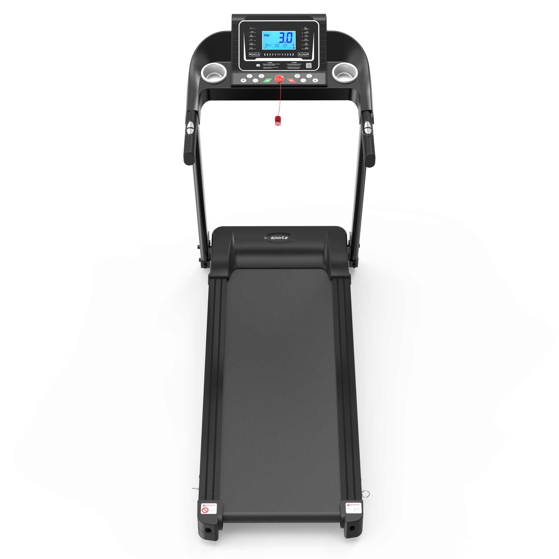 Fitshow App Home Foldable Treadmill with Incline, Folding Treadmill for Home Workout, Electric Walking Running Treadmill Machine 5' LCD Screen 250 LB Capacity Bluetooth Music