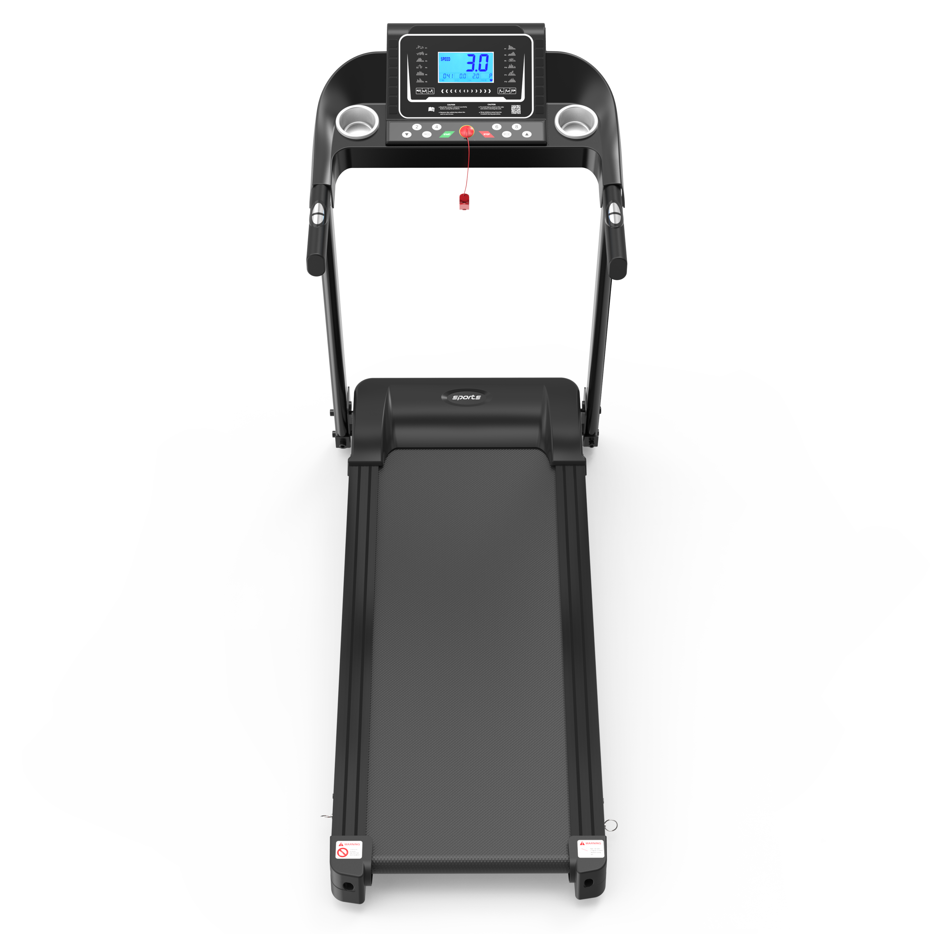Fitshow App Home Foldable Treadmill with Incline, Folding Treadmill for Home Workout, Electric Walking Running Treadmill Machine 5' LCD Screen 250 LB Capacity Bluetooth Music