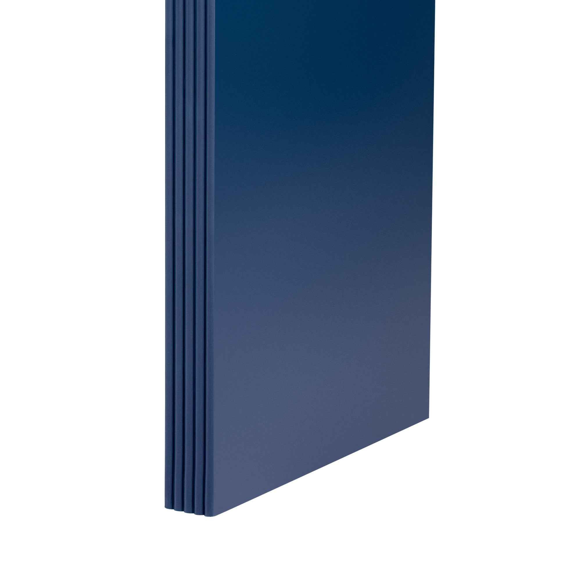 TREXM Modern Console Table with 2 Storage Drawers, Fluted Entryway Table with Rounded Silhouette for Hallway Living Room and Entryway (Navy Blue)
