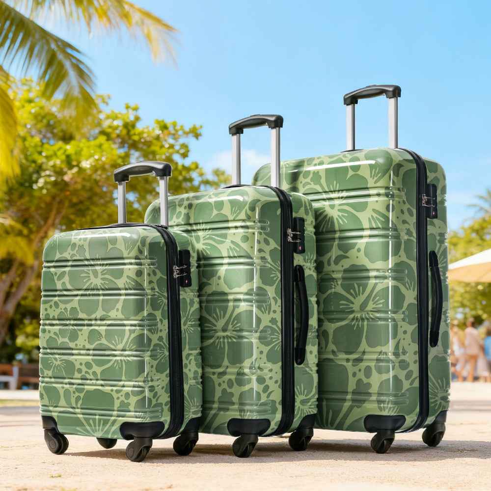 Hardshell Luggage Sets 3 pcs Spinner Suitcase with TSA Lock Lightweight-20'+24'+28' Luggages