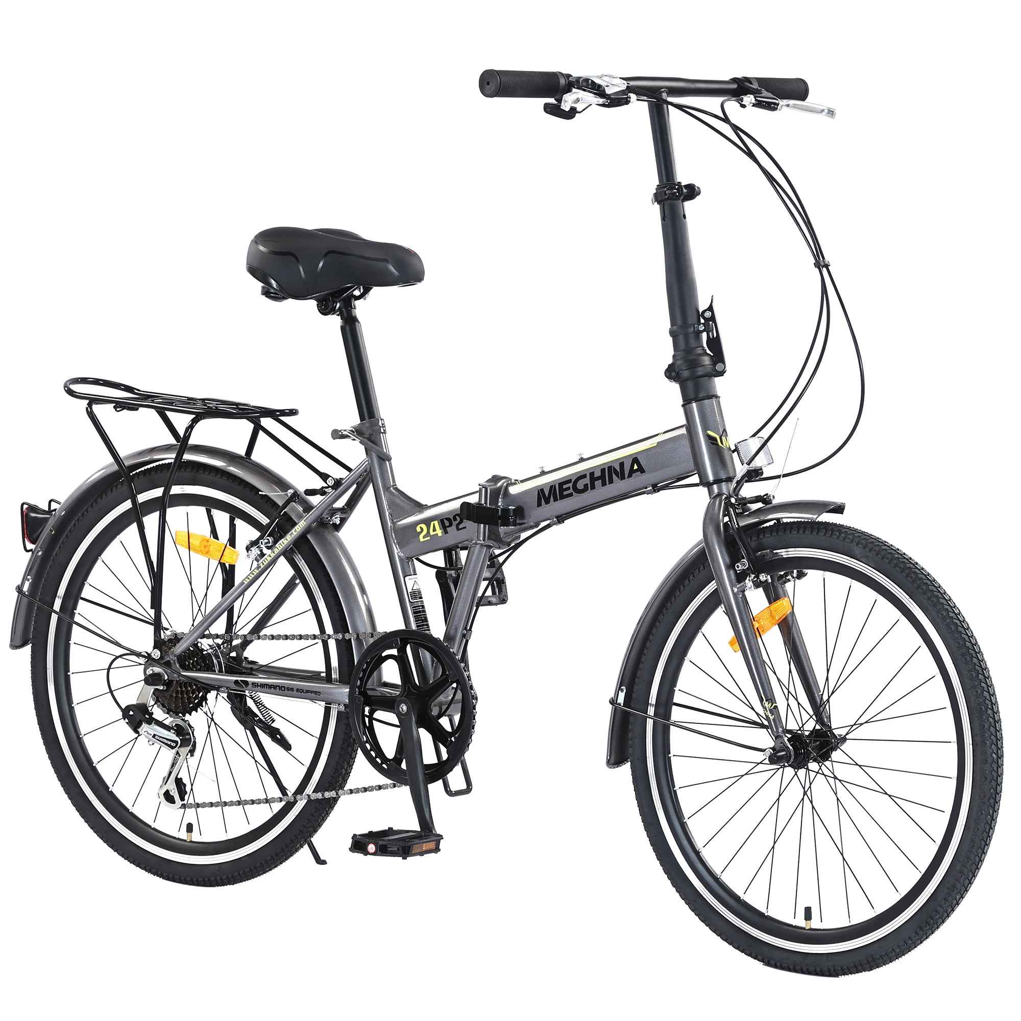 24' Folding City Bike Steel Frame 7 Speed Folding Bike