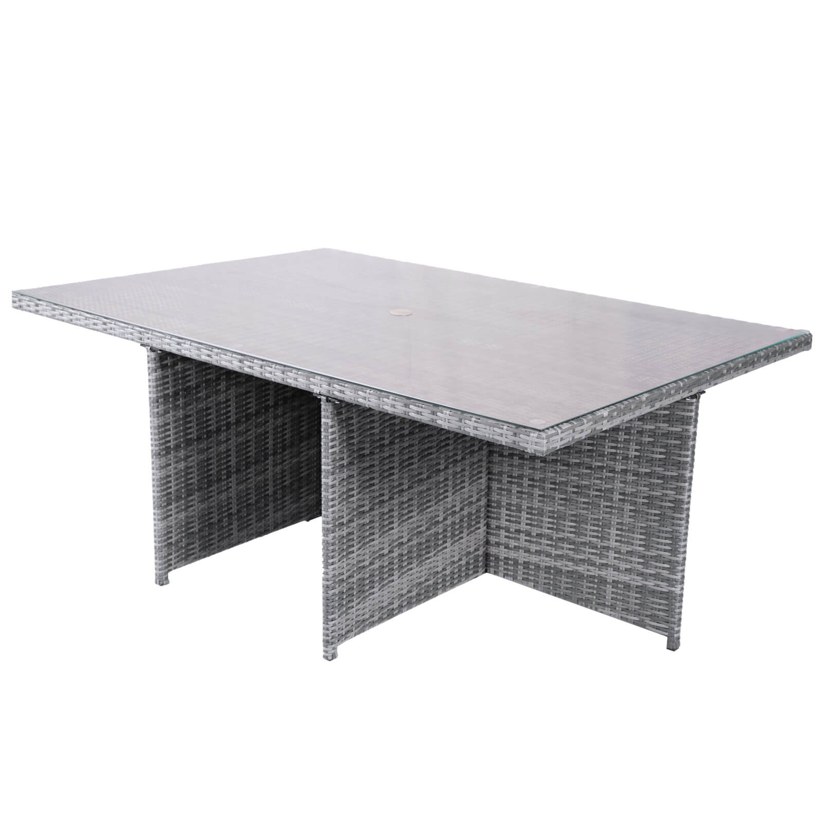 6-Seat Rectangular OutdoorDining Table—Table Only(PAD-3234-TA) - Abrihome