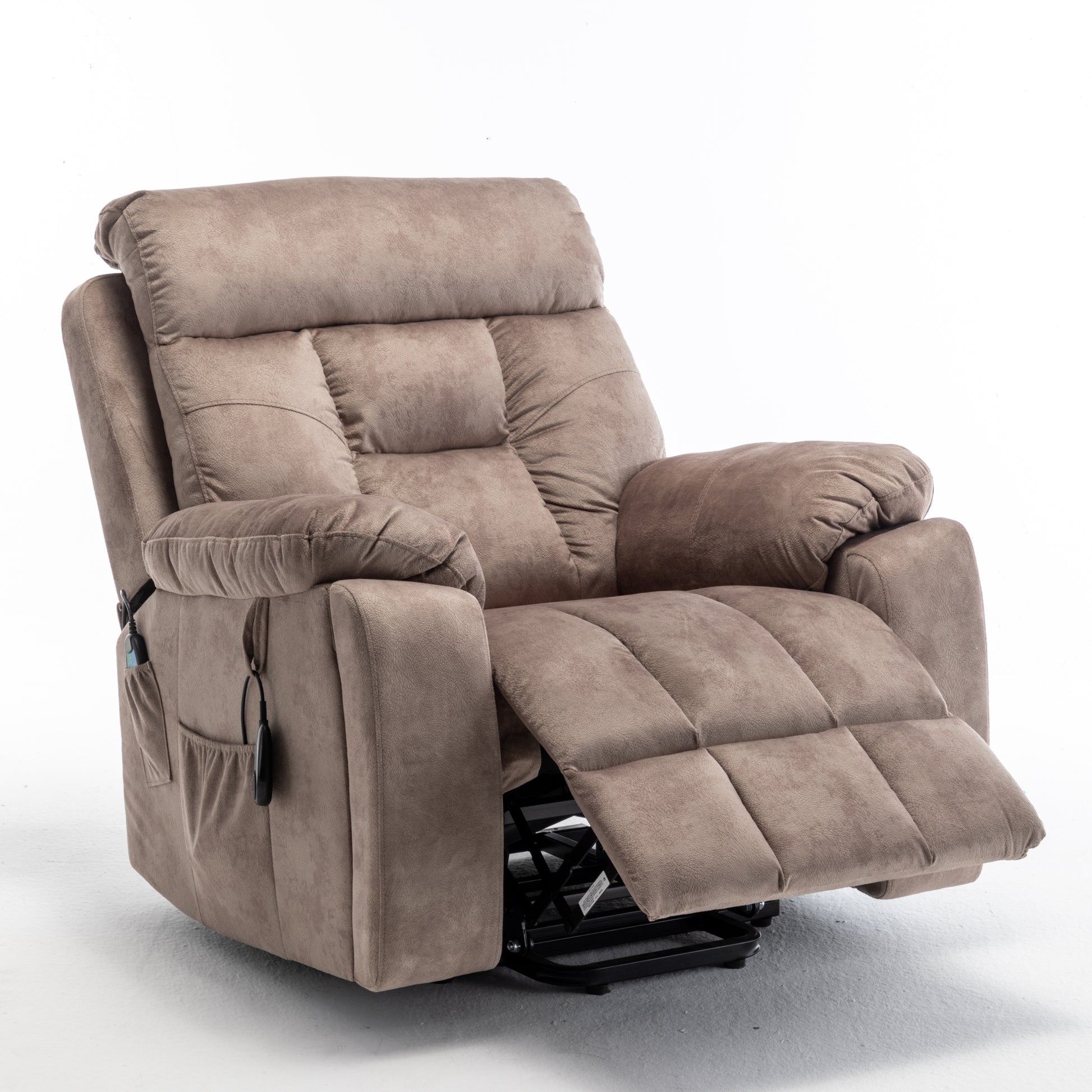 Lounge chair lift chair relax sofa chair living room furniture living room power elderly electric lounge chair (oversize, hidden cup holder) - Abrihome