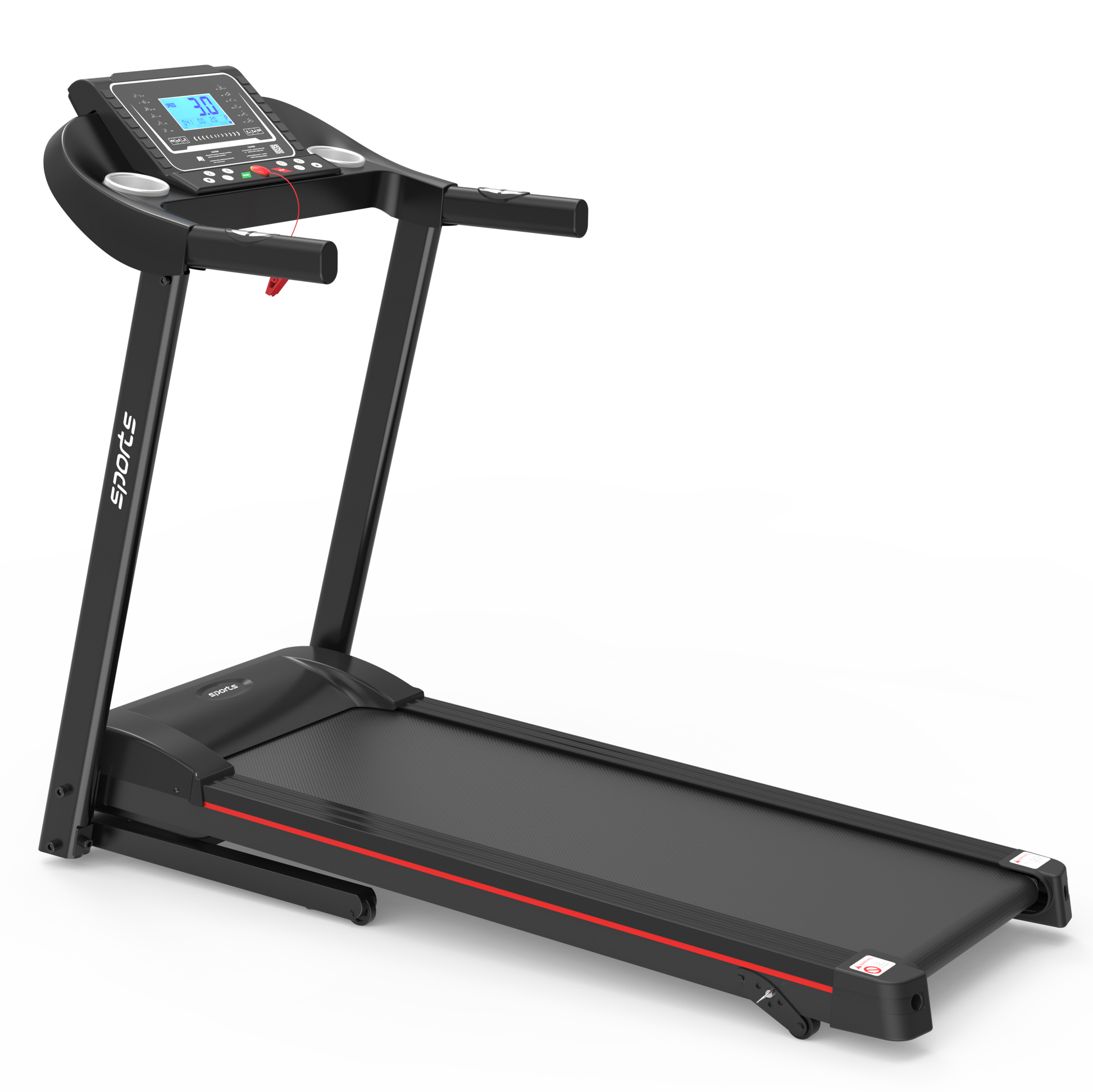Fitshow App Home Foldable Treadmill with Incline, Folding Treadmill for Home Workout, Electric Walking Running Treadmill Machine 5' LCD Screen 250 LB Capacity Bluetooth Music