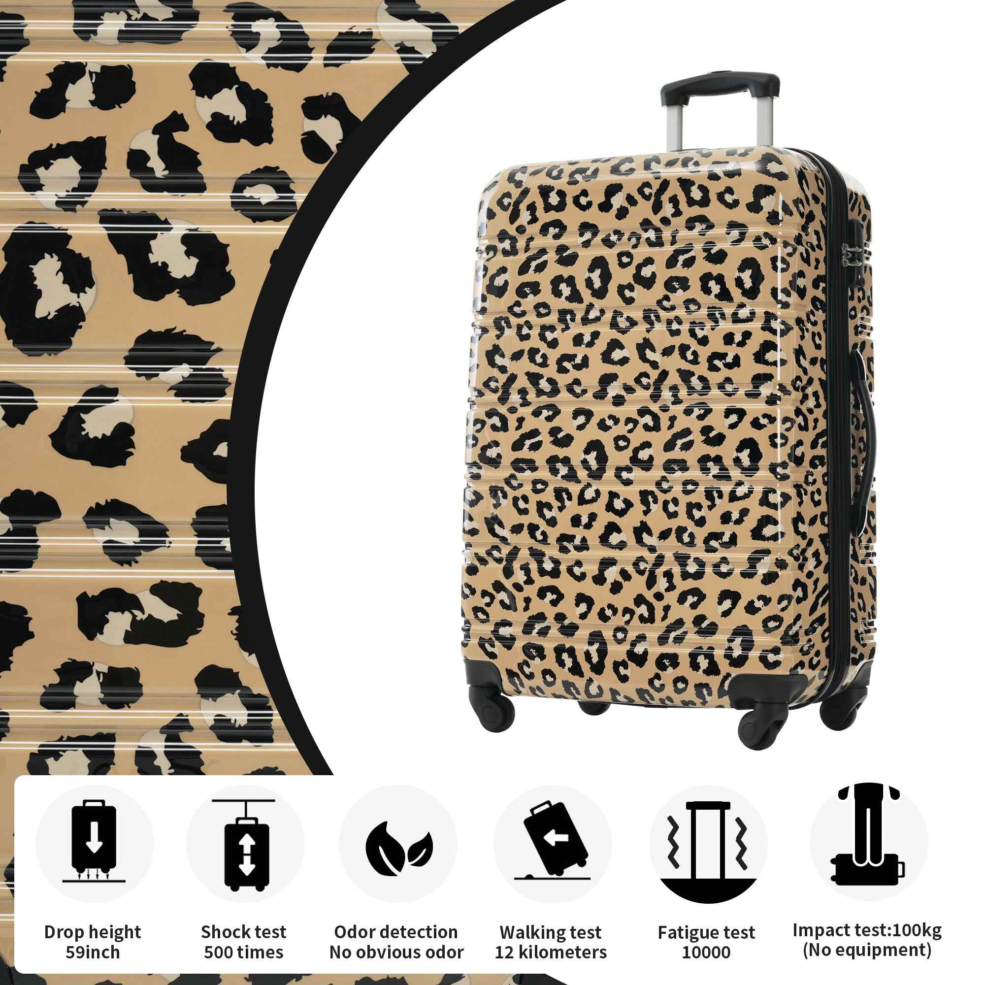 Hardshell Luggage Sets 3 pcs Spinner Suitcase with TSA Lock Lightweight-20'+24'+28' Luggages
