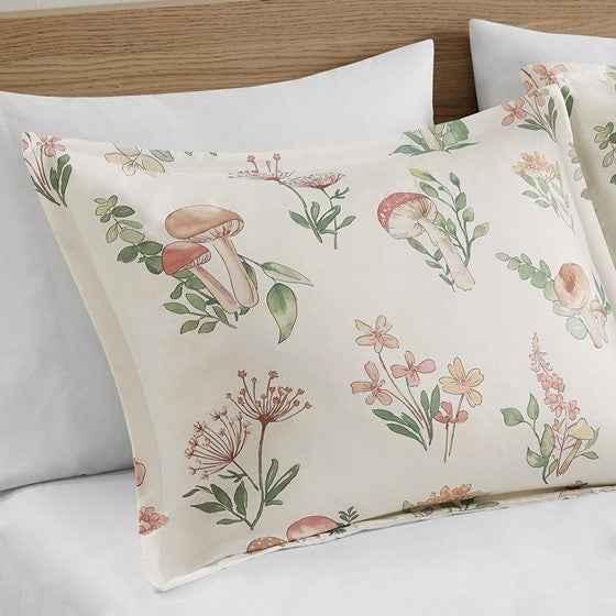 Full/Queen Mushroom Garden Comforter Set