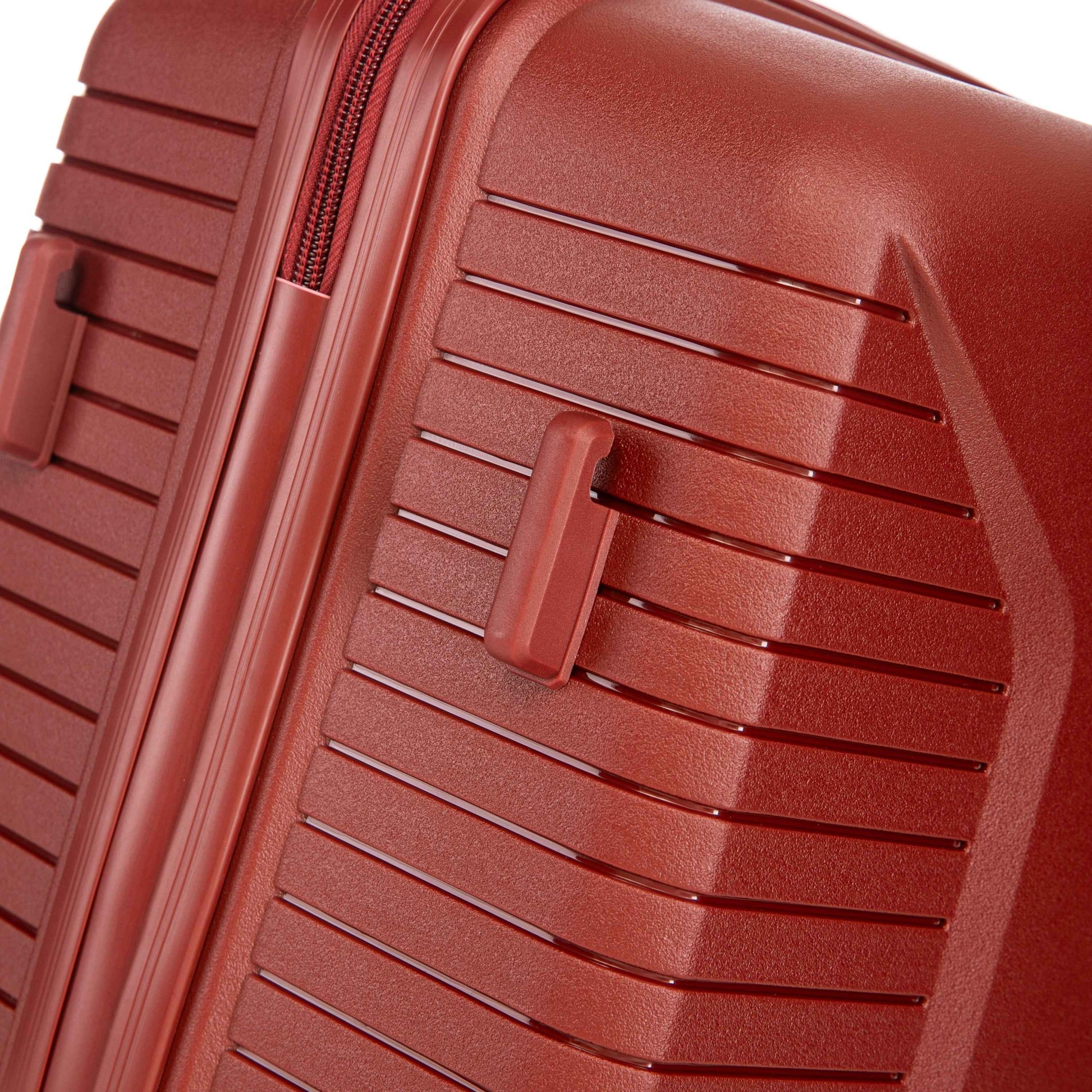 20'/24'/28' 3 pcs/set in PP Spinner Wheel Luggage, Carry on Suitcase, Matching Color, Combination Lock (Red)