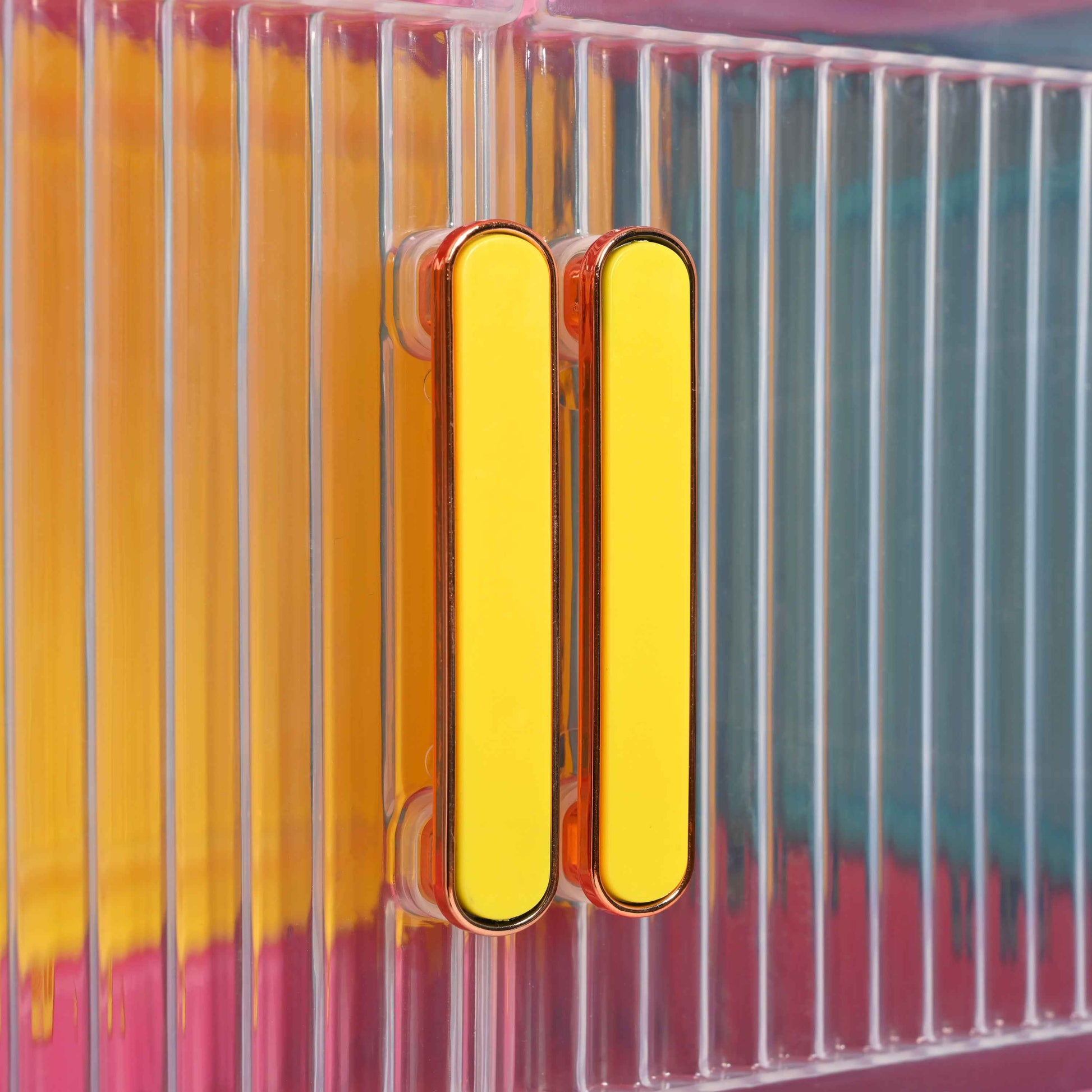 Happy Color, 20' Side Wide Folding Storage Cabinet ,4 Tiers,19.69'×11.81'×40.55',Collapsible Storage Bins with Magnetic Door, Plastic Storage Cabinet with Wheels