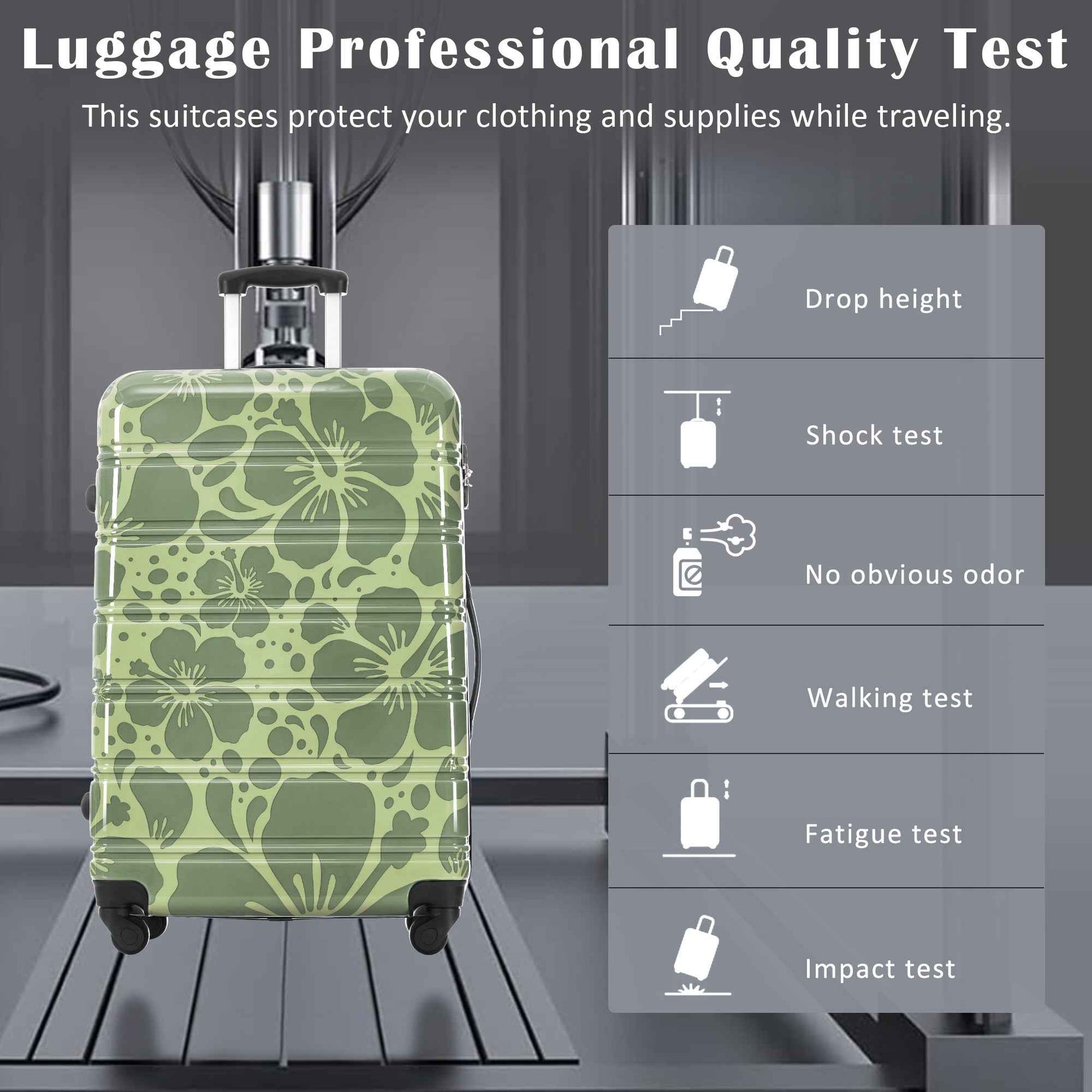 Hardshell Luggage Sets 3 pcs Spinner Suitcase with TSA Lock Lightweight-20'+24'+28' Luggages