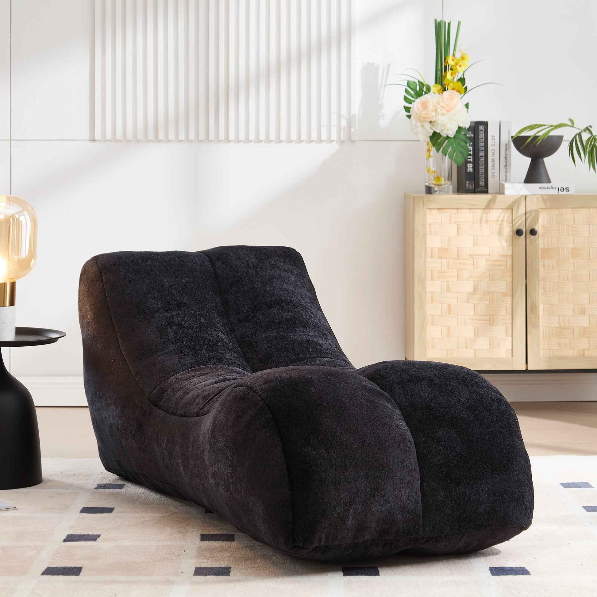 Creative Bean Bag Sofa Chair for Adults with High-Quality Sponge Filling and Polyester Fiber,59x30x23.6 inches