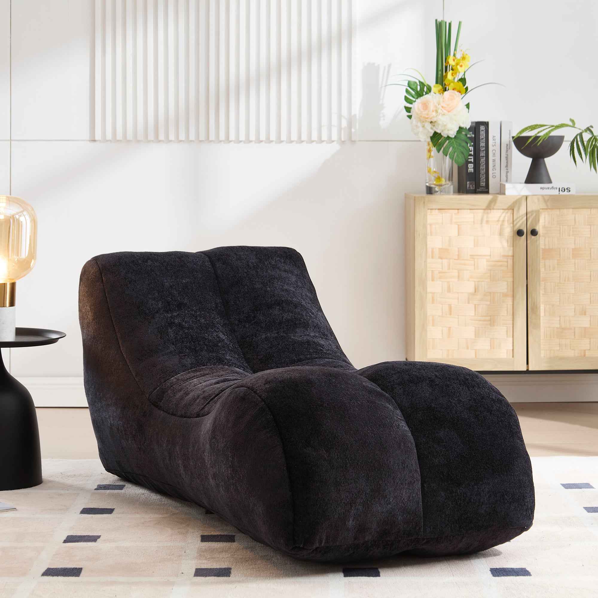 Creative Bean Bag Sofa Chair for Adults with High-Quality Sponge Filling and Polyester Fiber,59x30x23.6 inches