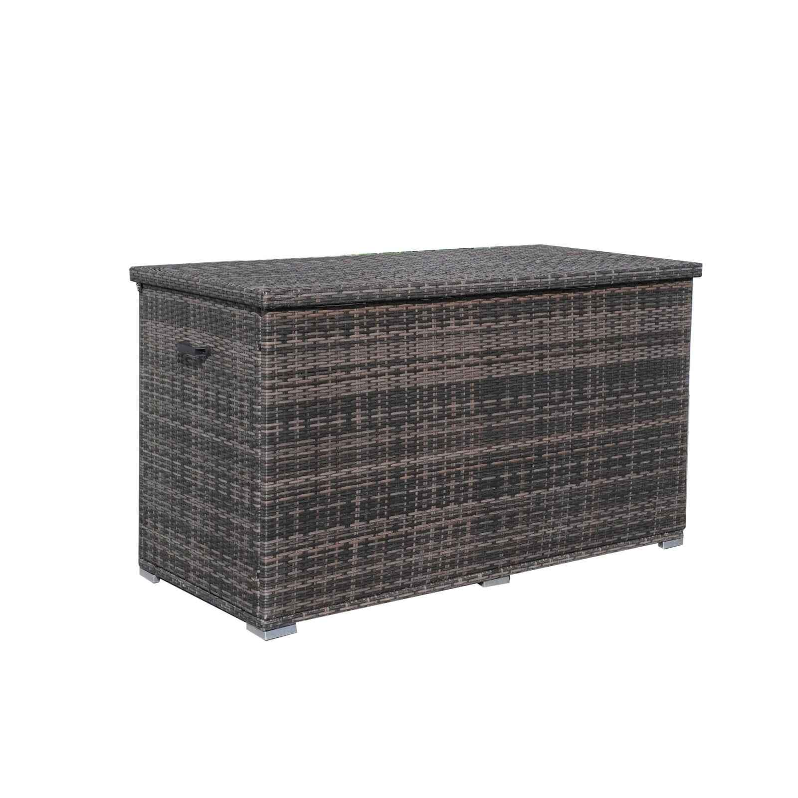 Large Outdoor Wicker Storage Box with Aluminum Frame(PA-3256B)