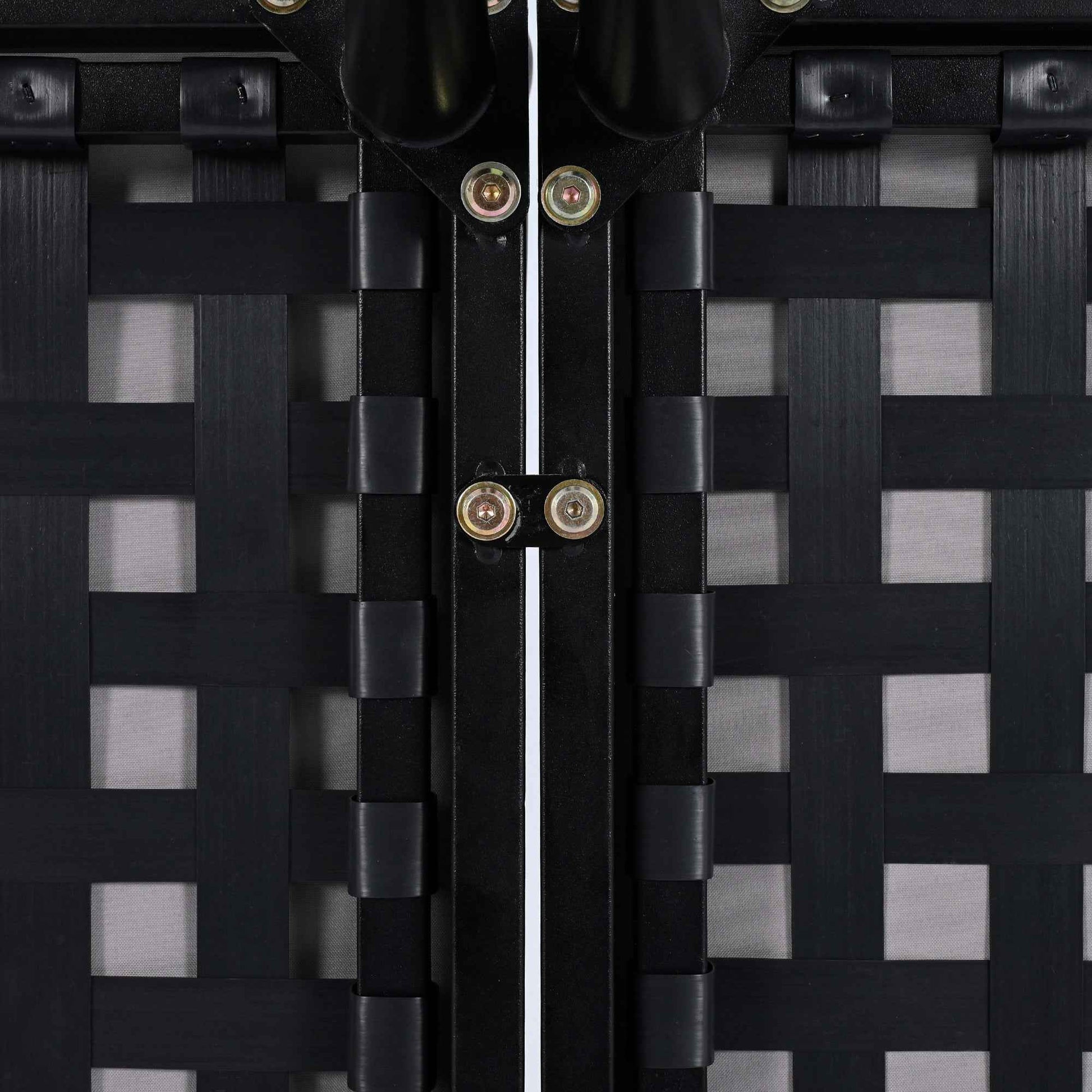 TOPMAX Modern Outdoor Daybed Patio Metal Daybed with Wood Topped Side Spaces for Drinks, 2 in 1 Padded Chaise Lounges for Poolside, Balcony, Deck, Gray