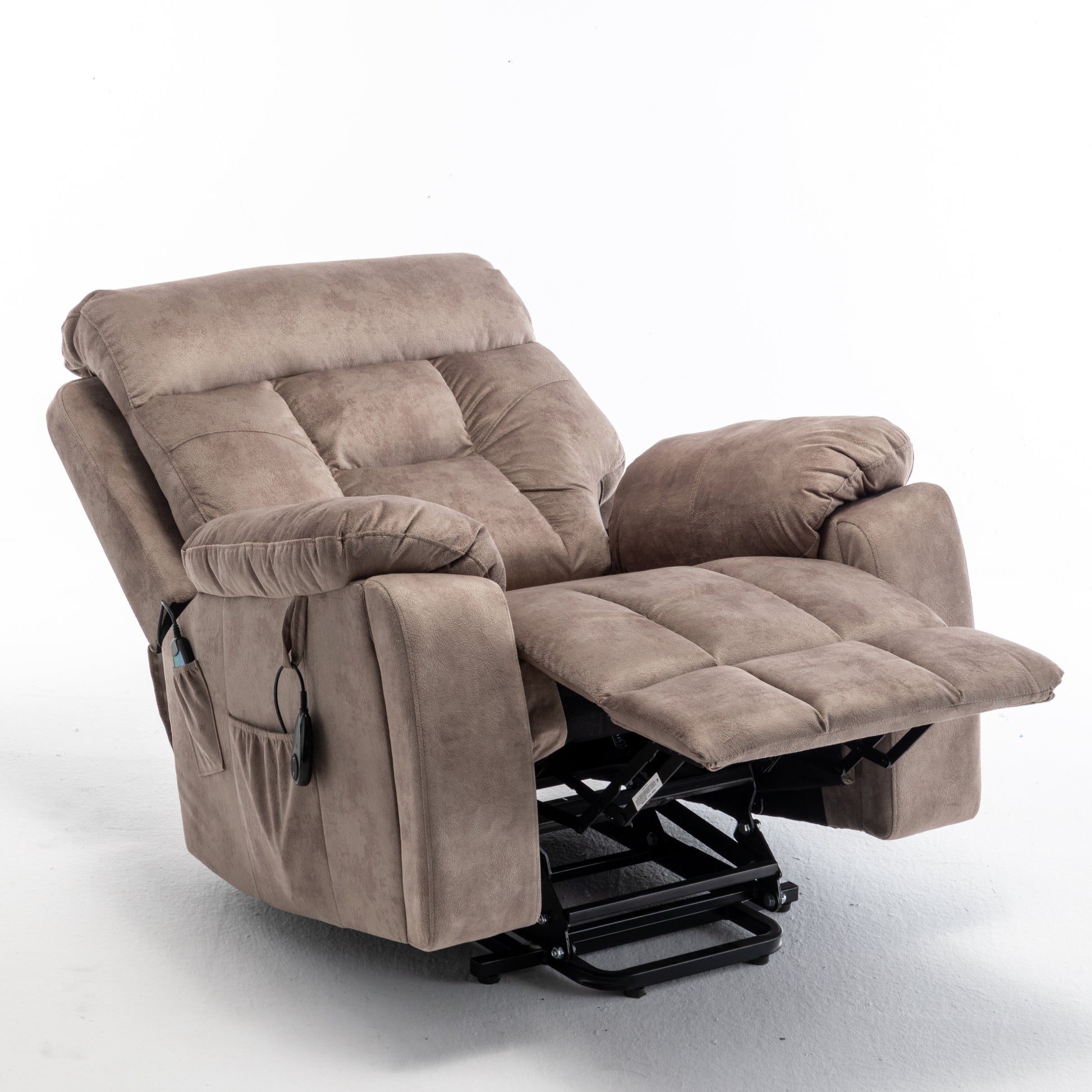 Lounge chair lift chair relax sofa chair living room furniture living room power elderly electric lounge chair (oversize, hidden cup holder) - Abrihome
