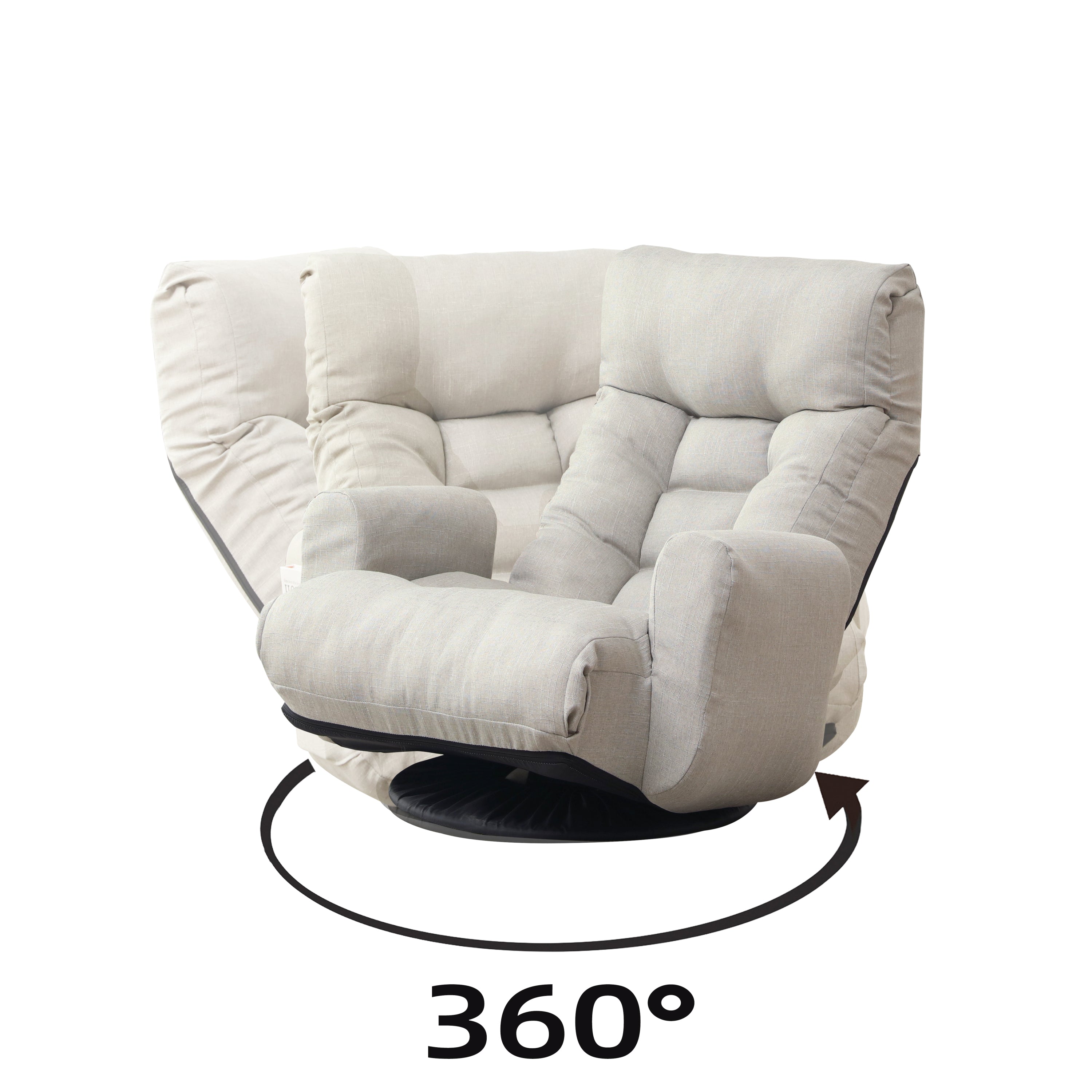 Adjustable head and waist, game chair, lounge chair in the living room, 360 degree rotatable sofa chair,Rotatable seat Leisure Chair deck chair,Leisure sofa and lounge chair combination - Abrihome