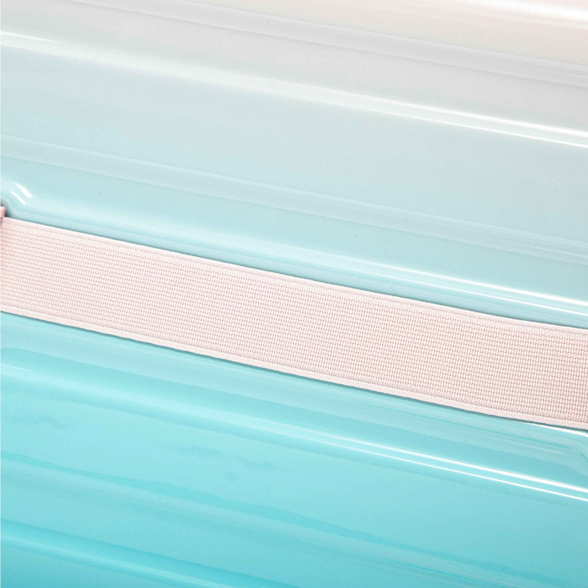 14'/20' 2 pcs/set in PC Spinner Wheel Luggage, Carry on Suitcase, With Gradient Color and Combination Lock(Blue+Pink)