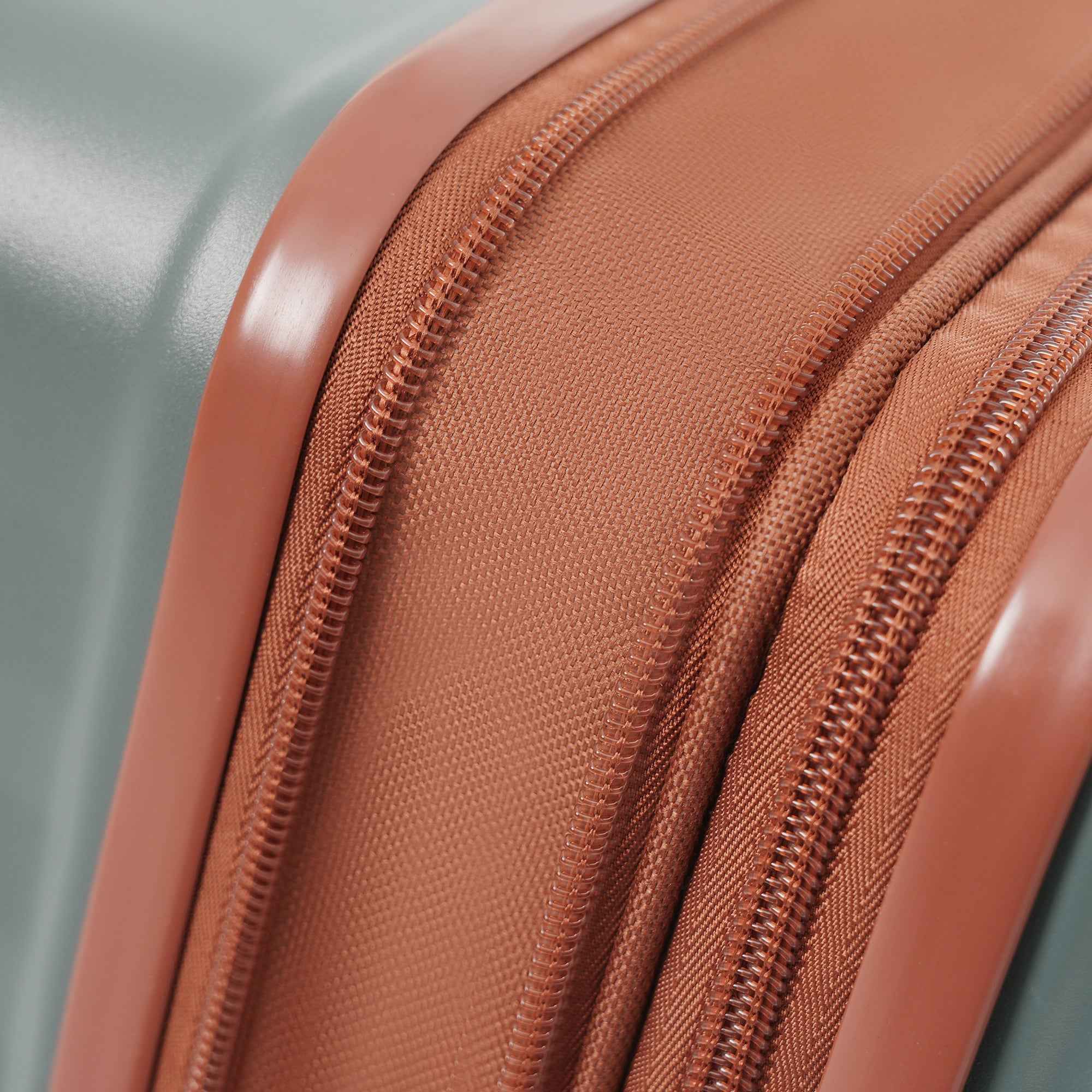 Luggage Sets 5 Piece with Front Opening , Hardside Expandable Carry on Suitcase with Spinner Wheels TSA Lock USB Port  Cup Holder Duffel Bag and Toiletry Bag