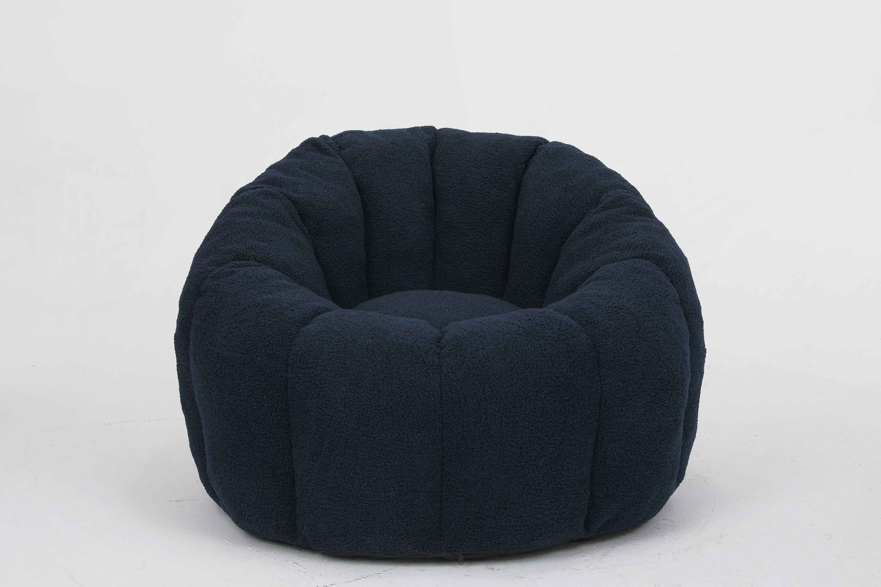 Bean Bag Chair, Bean Bag Sofa Chair with Armrests Stuffed High-Density Foam, Lazy Sofa Comfy Chairs BeanBag Chair for Adults in Living Room,Bedroom Reading