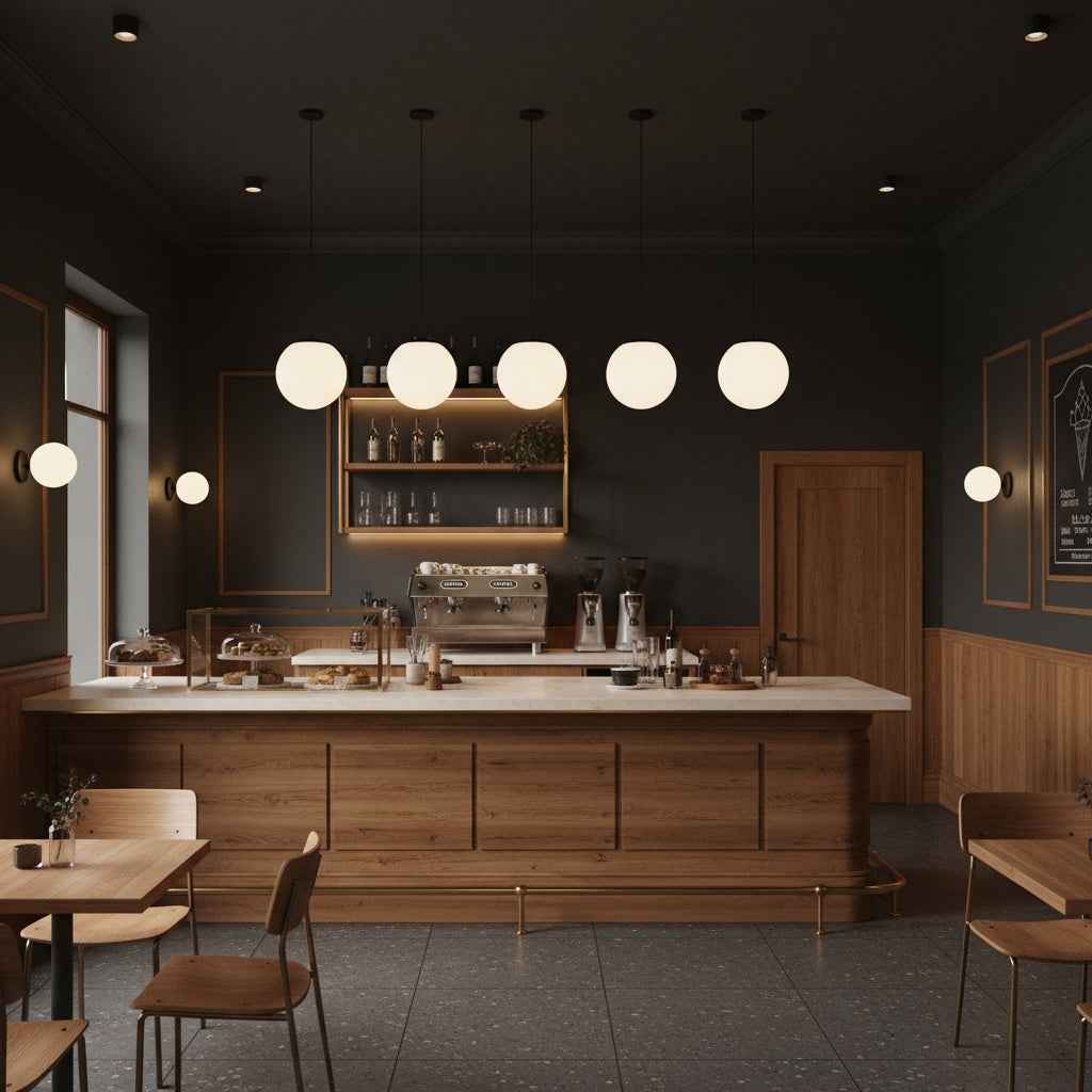 10 inch Diameter Etched White Glass Globe Integrated LED Pendant