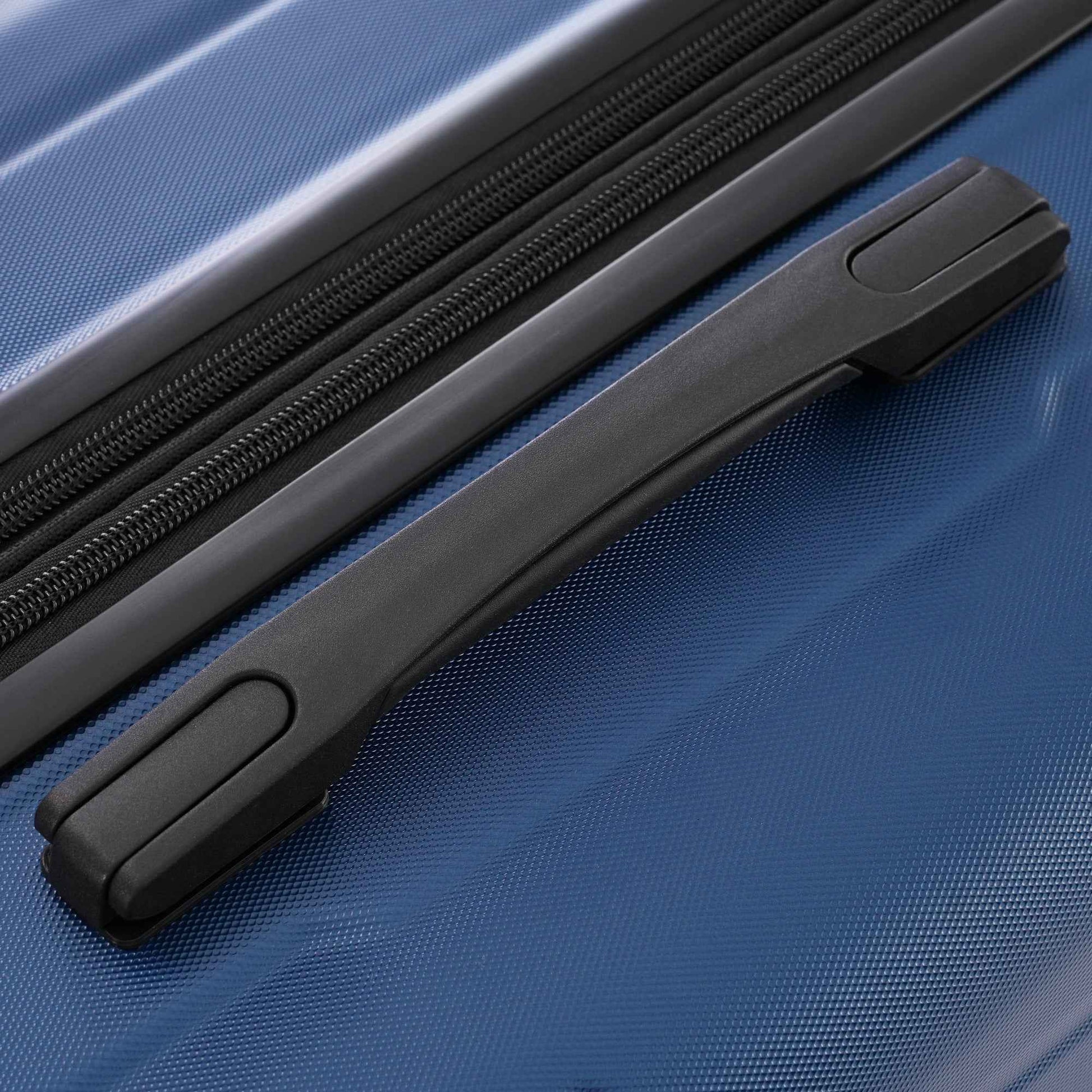 Expandable Spinner Wheels 2 Piece Luggage Set with TSA Lock, Blue, ABS Material, 20inch+28inch