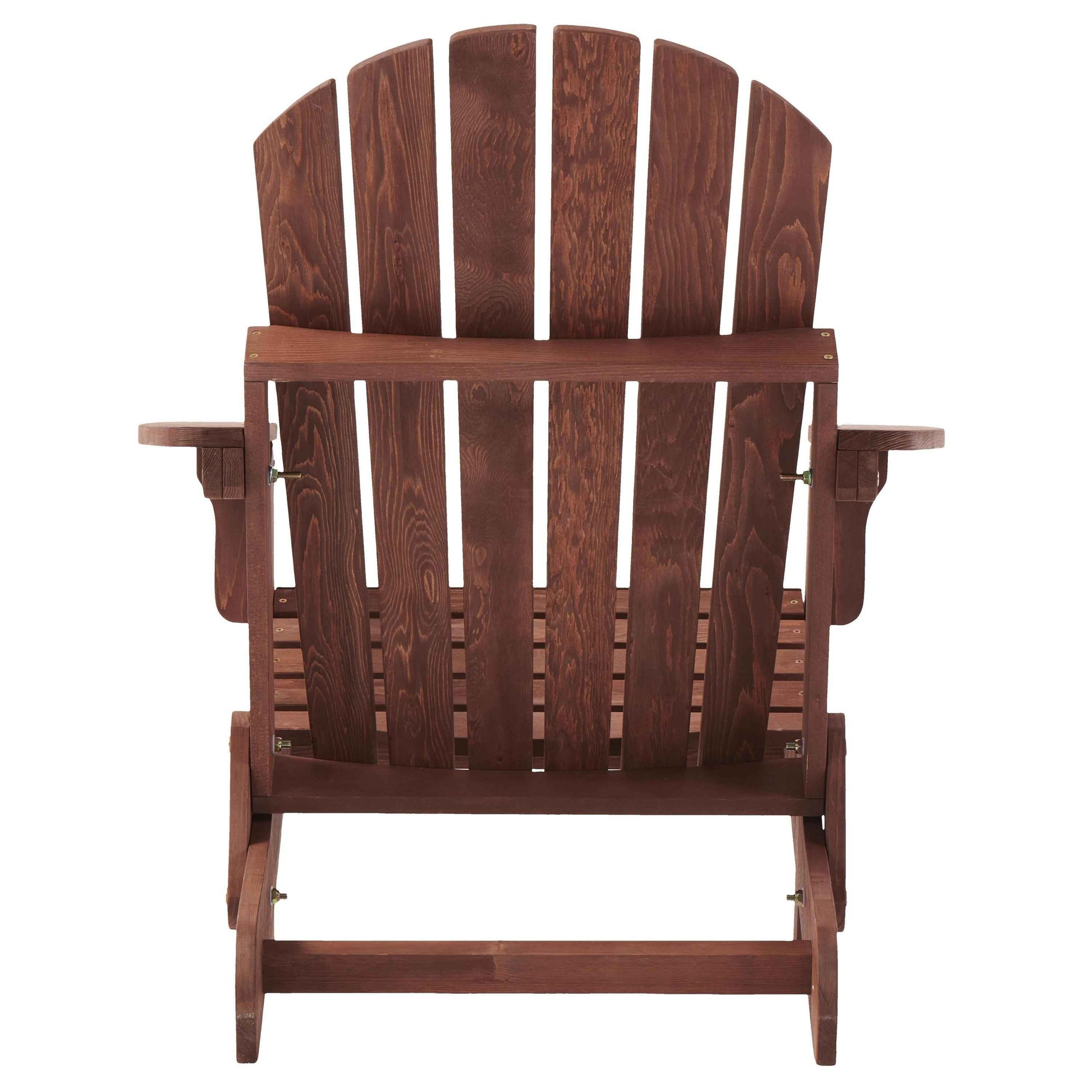 Oversize Wooden Outdoor Folding Adirondack Chair with Pre-Assembled BackRest & SeatBoard, Wood Patio Chair for Garden Backyard Porch Pool Deck Firepit