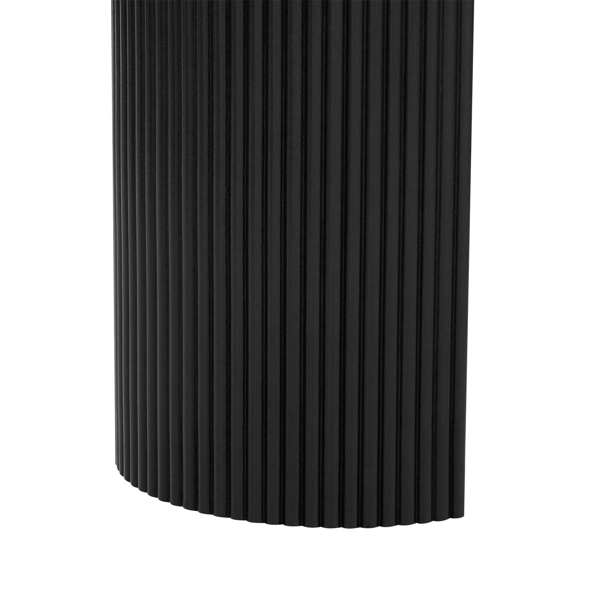 U_STYLE  Curved Design Console Table with Unique Vertical Stripe Design ,Suitable for Living Room,Study and Entrance