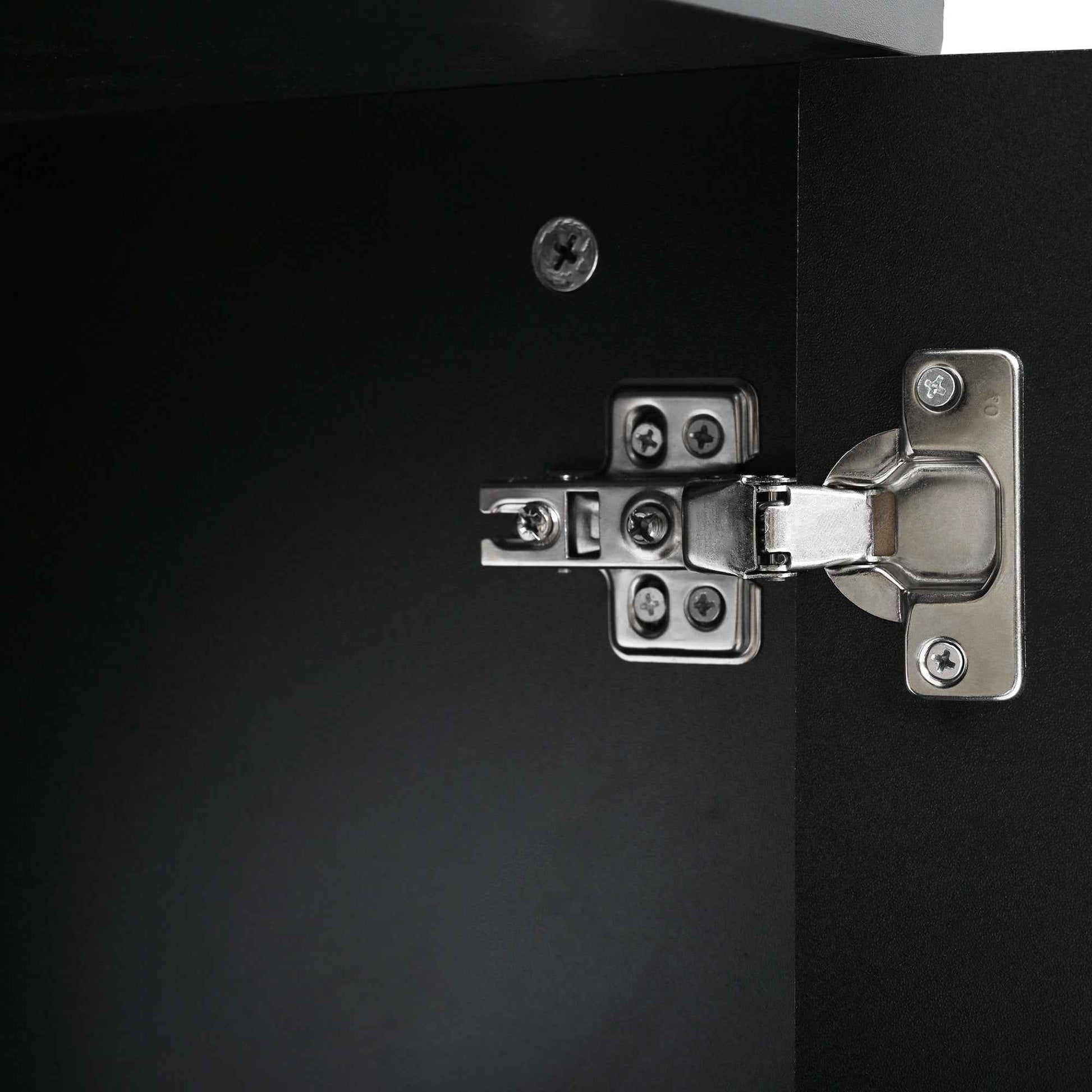 ON-TREND Cream Style TV Stand with Arched Doors & 2 Drawers for TVs up to 75', Minimalist Media Console with Rebound Device, Entertainment Center with 5 Iron Round Legs for Living Room, Bedroom, Black