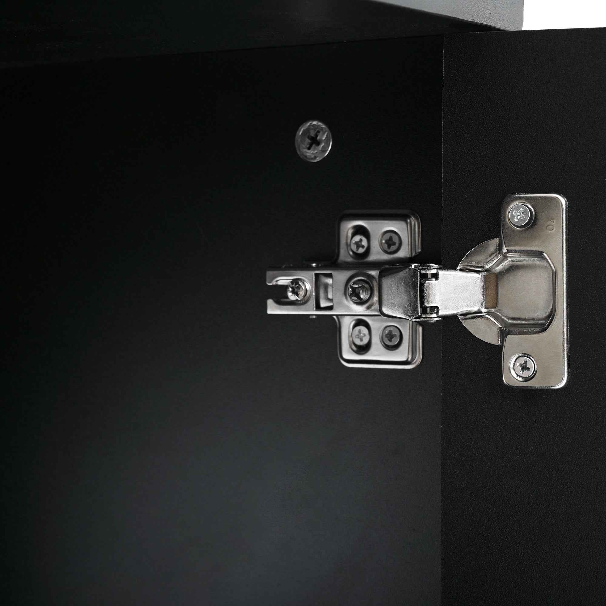 ON-TREND Cream Style TV Stand with Arched Doors & 2 Drawers for TVs up to 75', Minimalist Media Console with Rebound Device, Entertainment Center with 5 Iron Round Legs for Living Room, Bedroom, Black