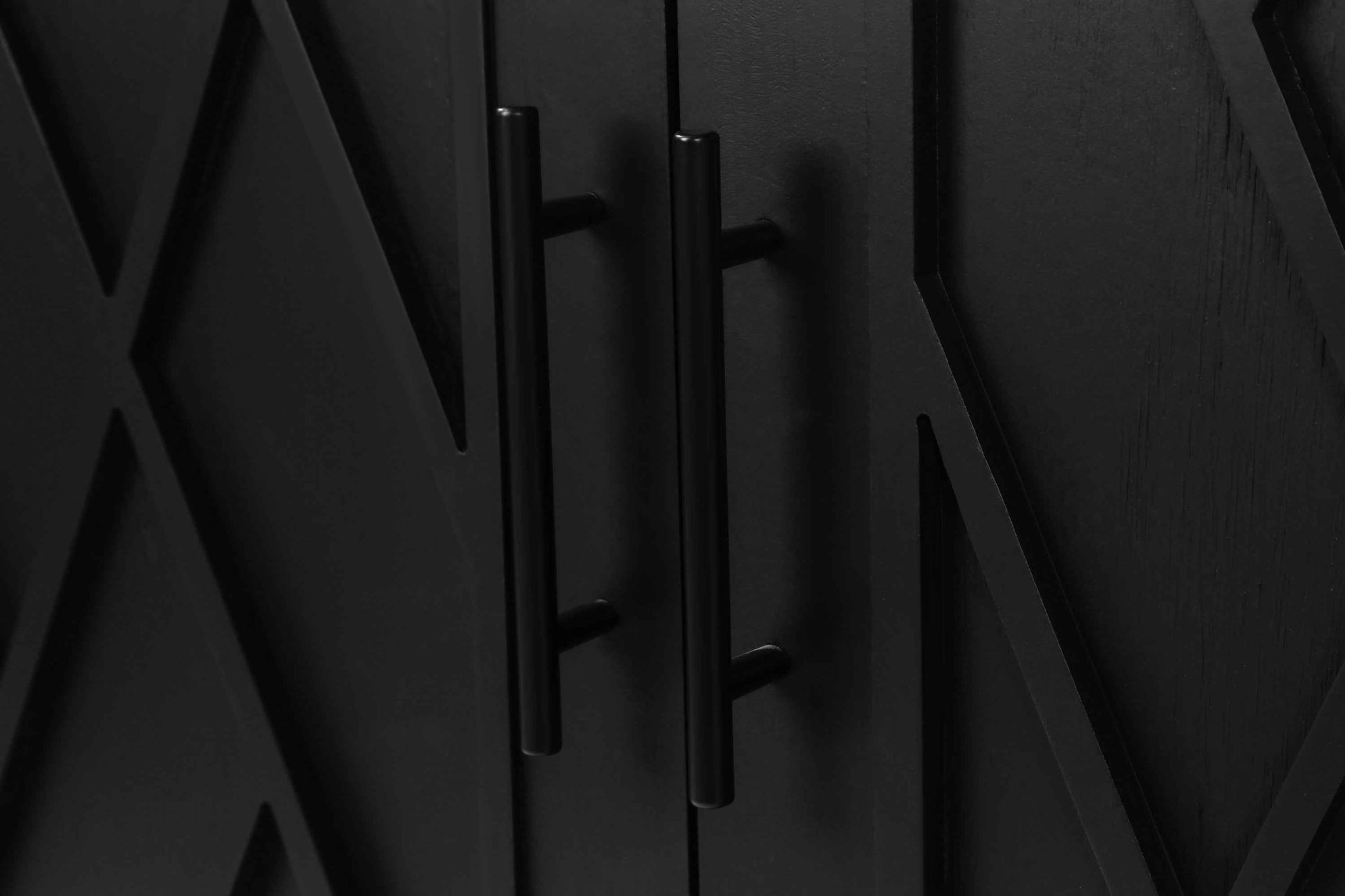 60 inches Modern Farmhouse Accent Cabinet with 4 Doors and Adjustable Shelf Wood Sideboard Buffet Cabinet Console Table Credenza Buffet Table for Kitchen Dining Room Entryway Hallway(Antique Black)