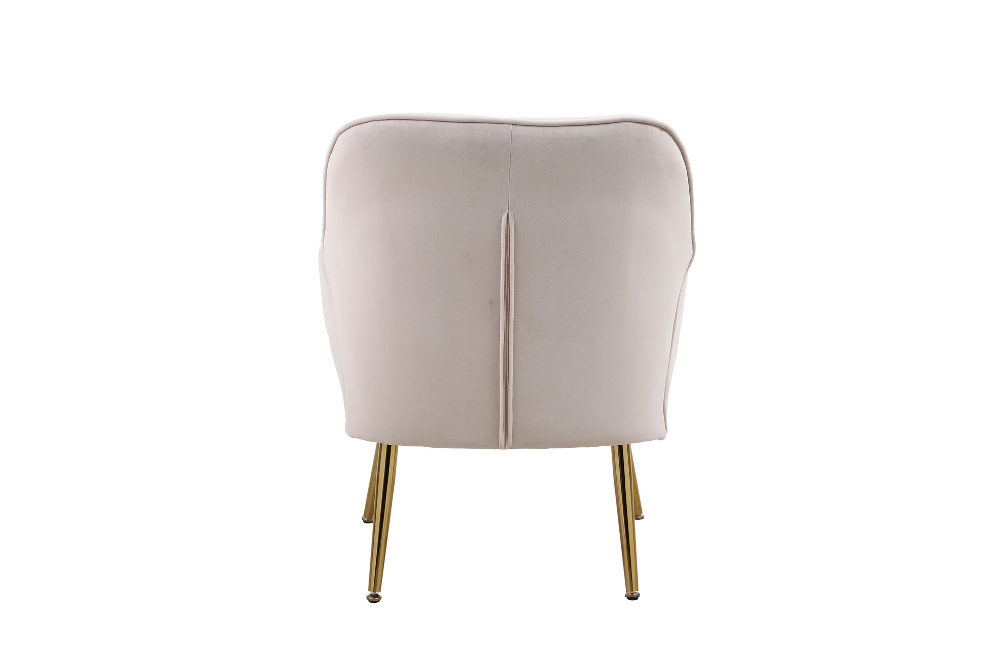 Modern Mid Century Chair velvet  Sherpa Armchair for Living Room Bedroom Office Easy Assemble(BEIGE) - Abrihome