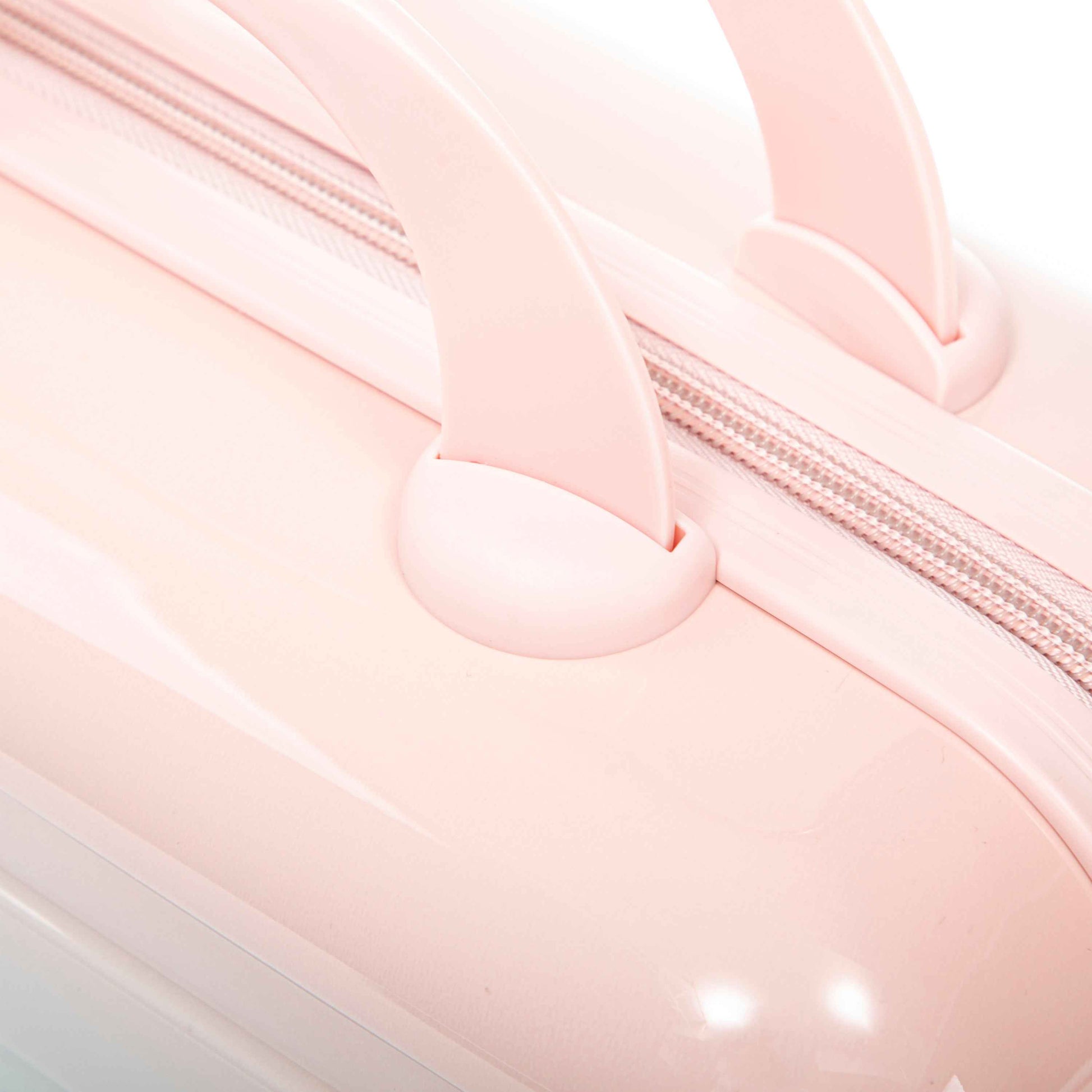 14'/20' 2 pcs/set in PC Spinner Wheel Luggage, Carry on Suitcase, With Gradient Color and Combination Lock(Blue+Pink)