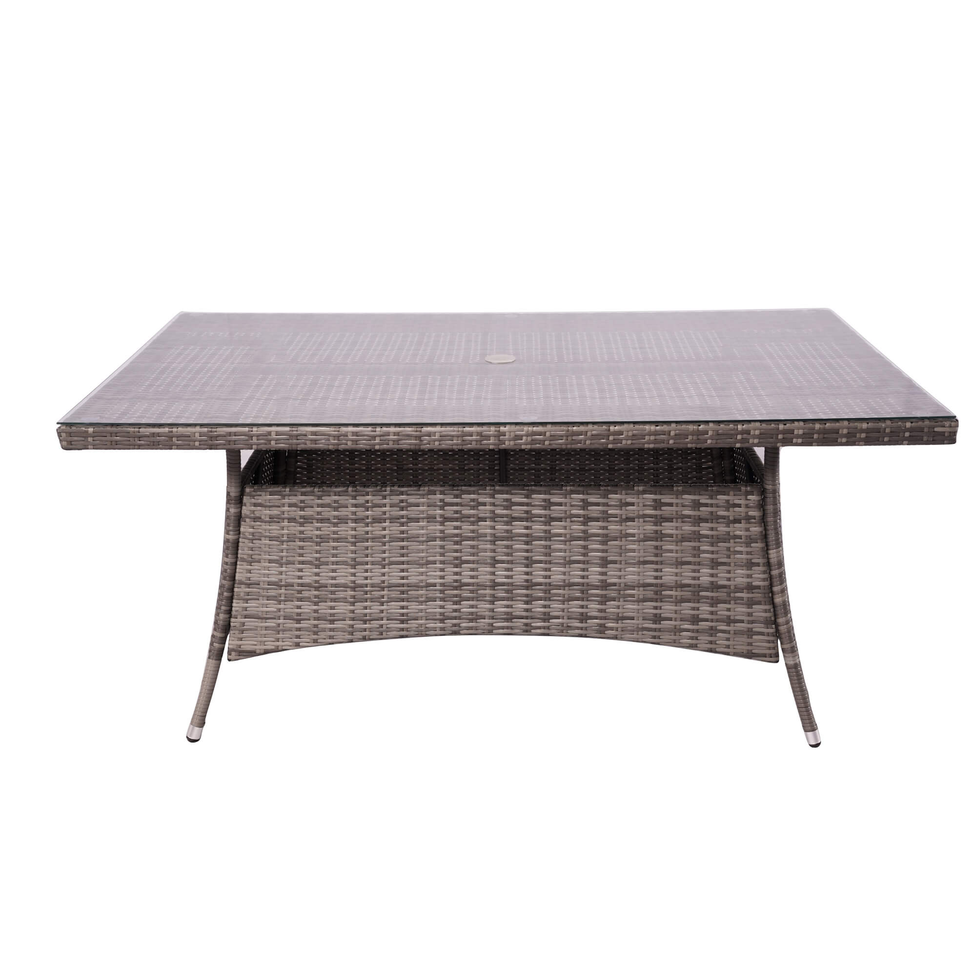 Outdoor 6-Seater Dining Set with Rectangular Table (PAD-1712+1122) - Abrihome