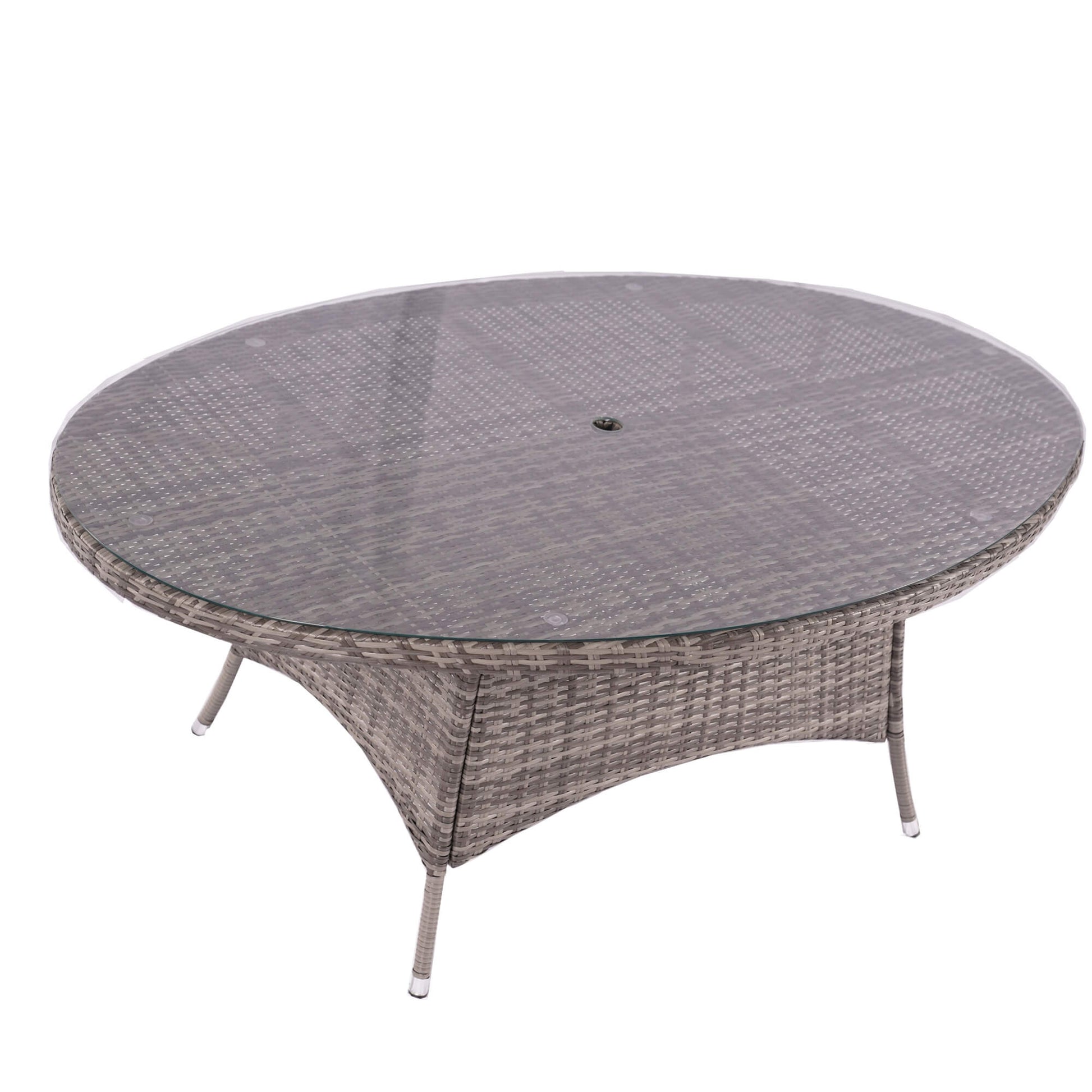 7-Piece Outdoor Wicker Dining Set with Oval Table(PAD-1713+1122) - Abrihome