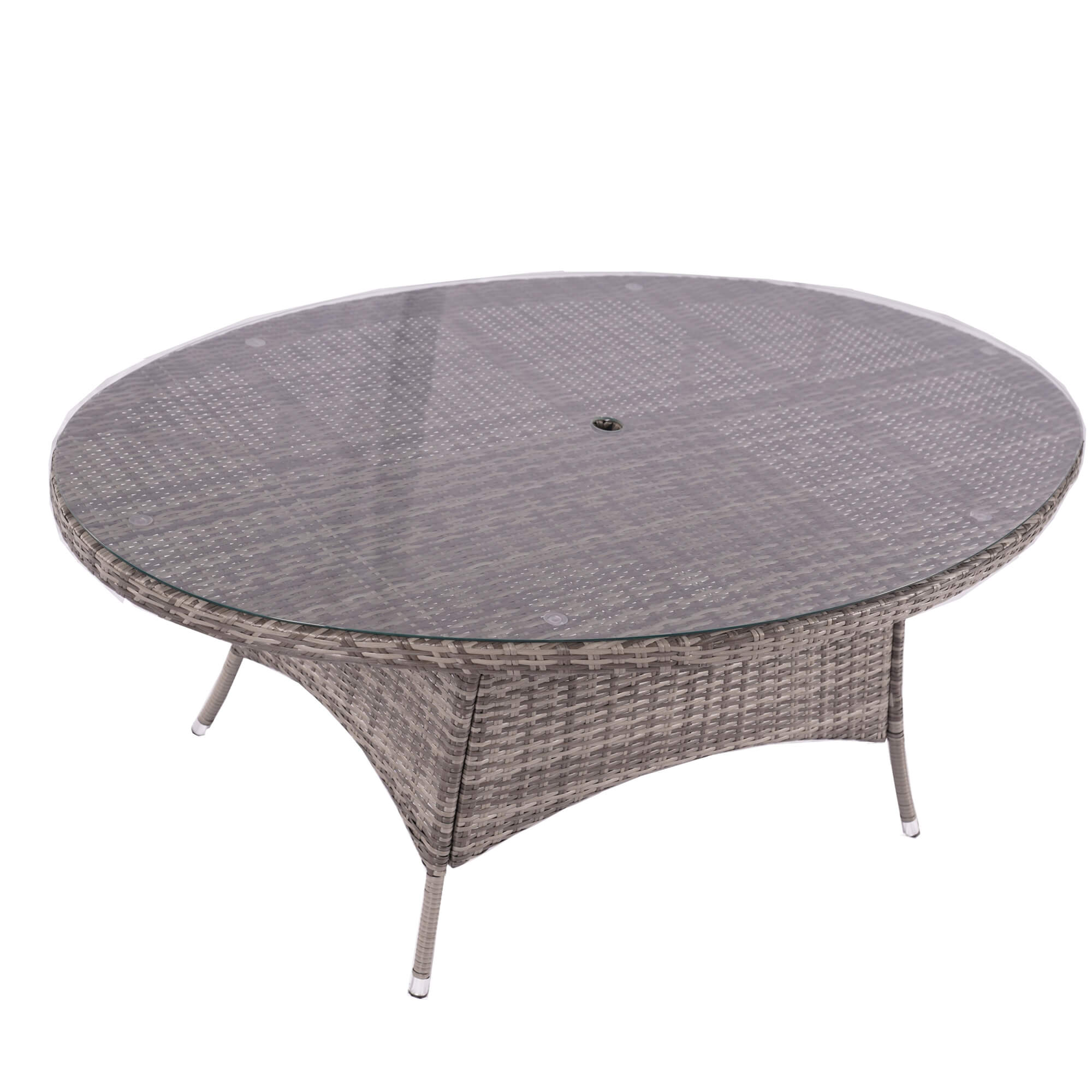 7-Piece Outdoor Wicker Dining Set with Oval Table(PAD-1713+1122) - Abrihome