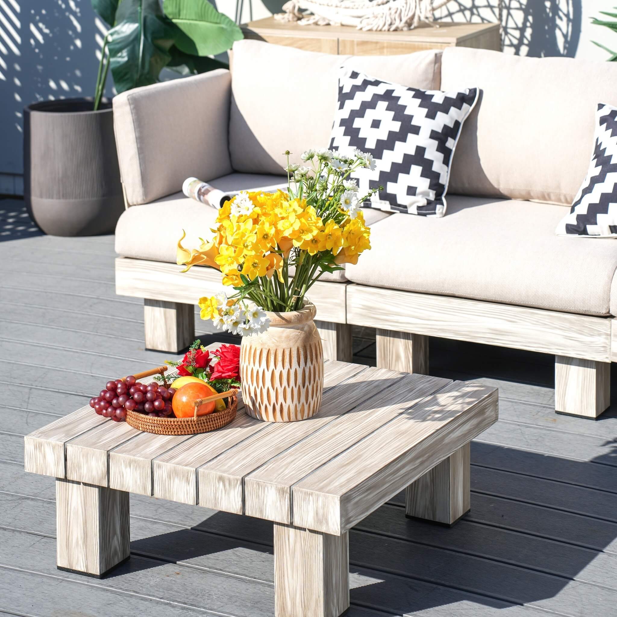 3-Seat Outdoor Patio Sofa Set (PAS-2510-3S-SET) - Abrihome